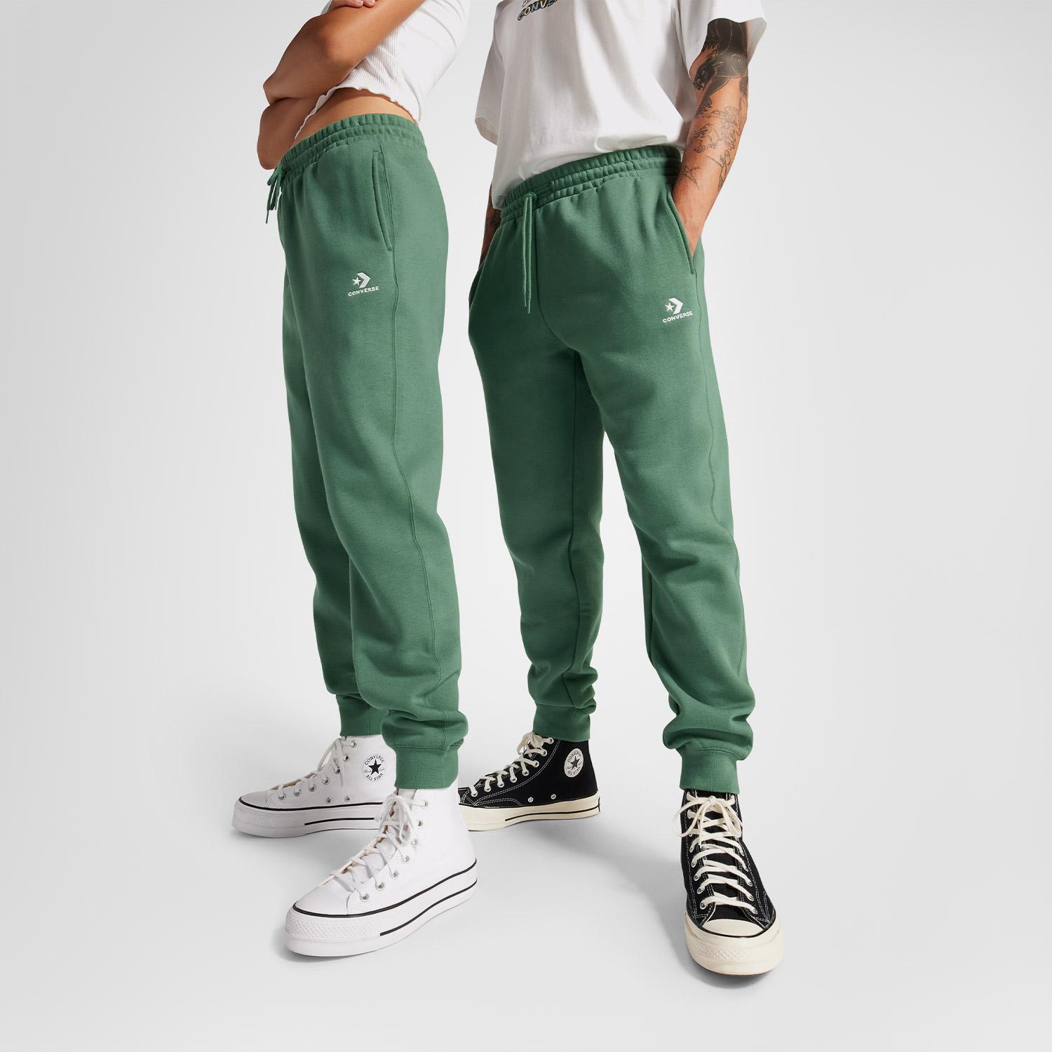 Converse Go-To Star Chevron Standard-Fit Unisex Yeşil Eşofman Altı