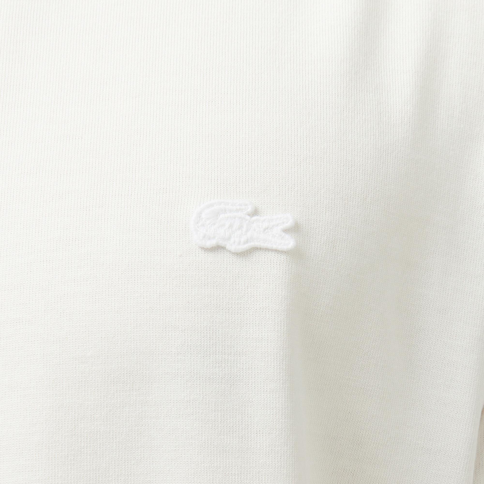 Lacoste Erkek Relaxed Fit Bisiklet Yaka Beyaz T-Shirt