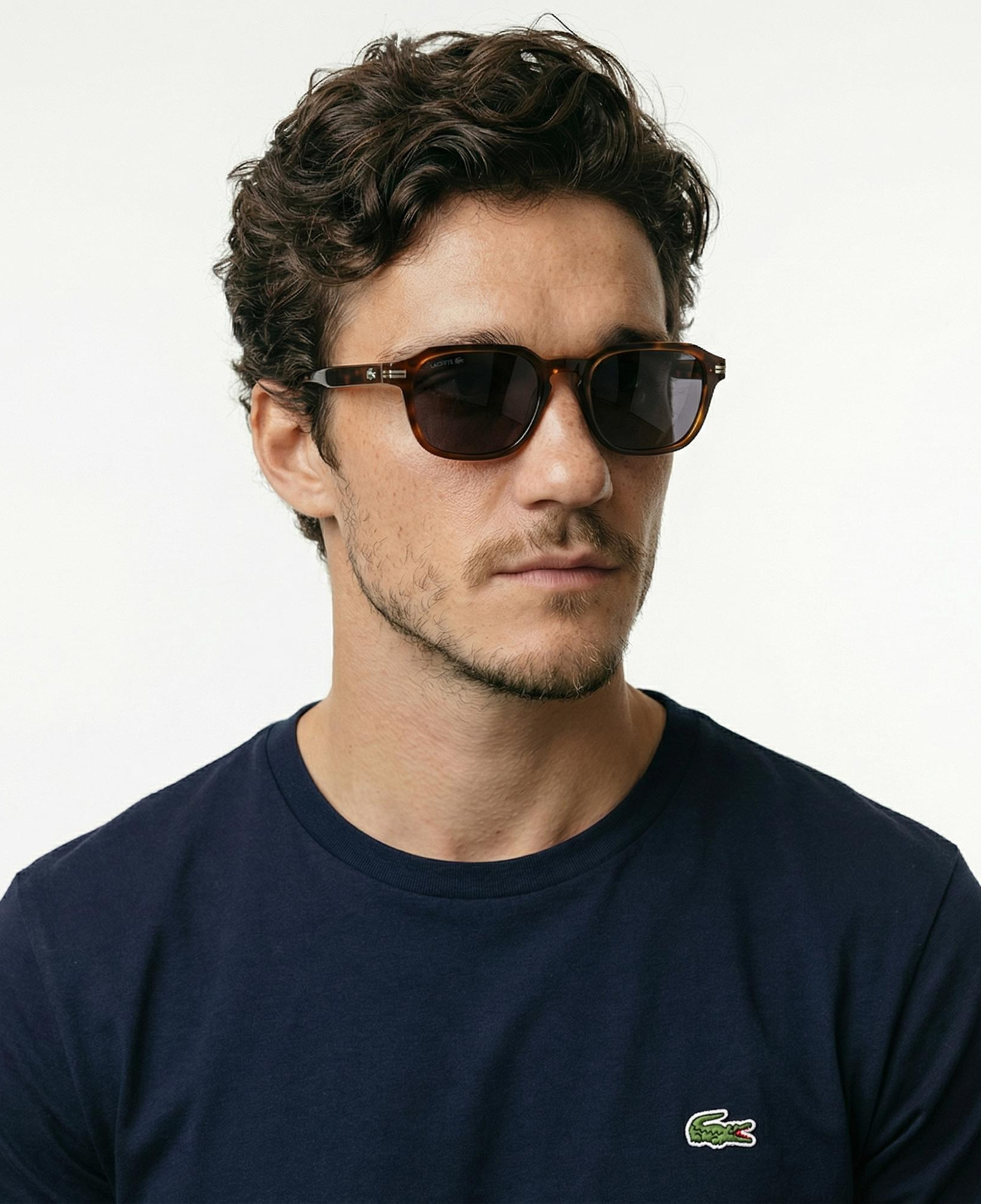 Lacoste Erkek Regular Fit Bisiklet Yaka Lacivert T-Shirt