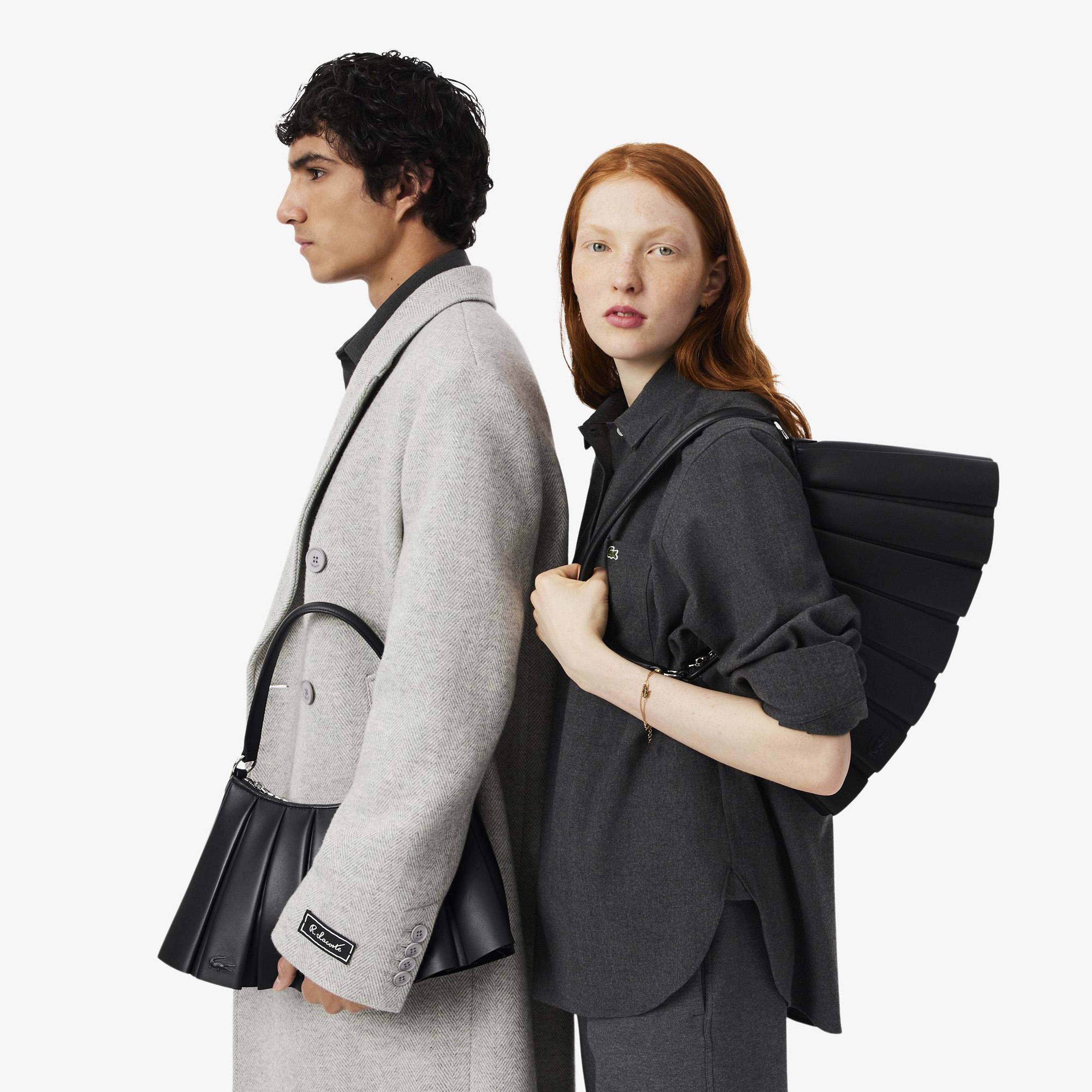 Lacoste Medium Lenglen Kadın Siyah Omuz Çantası