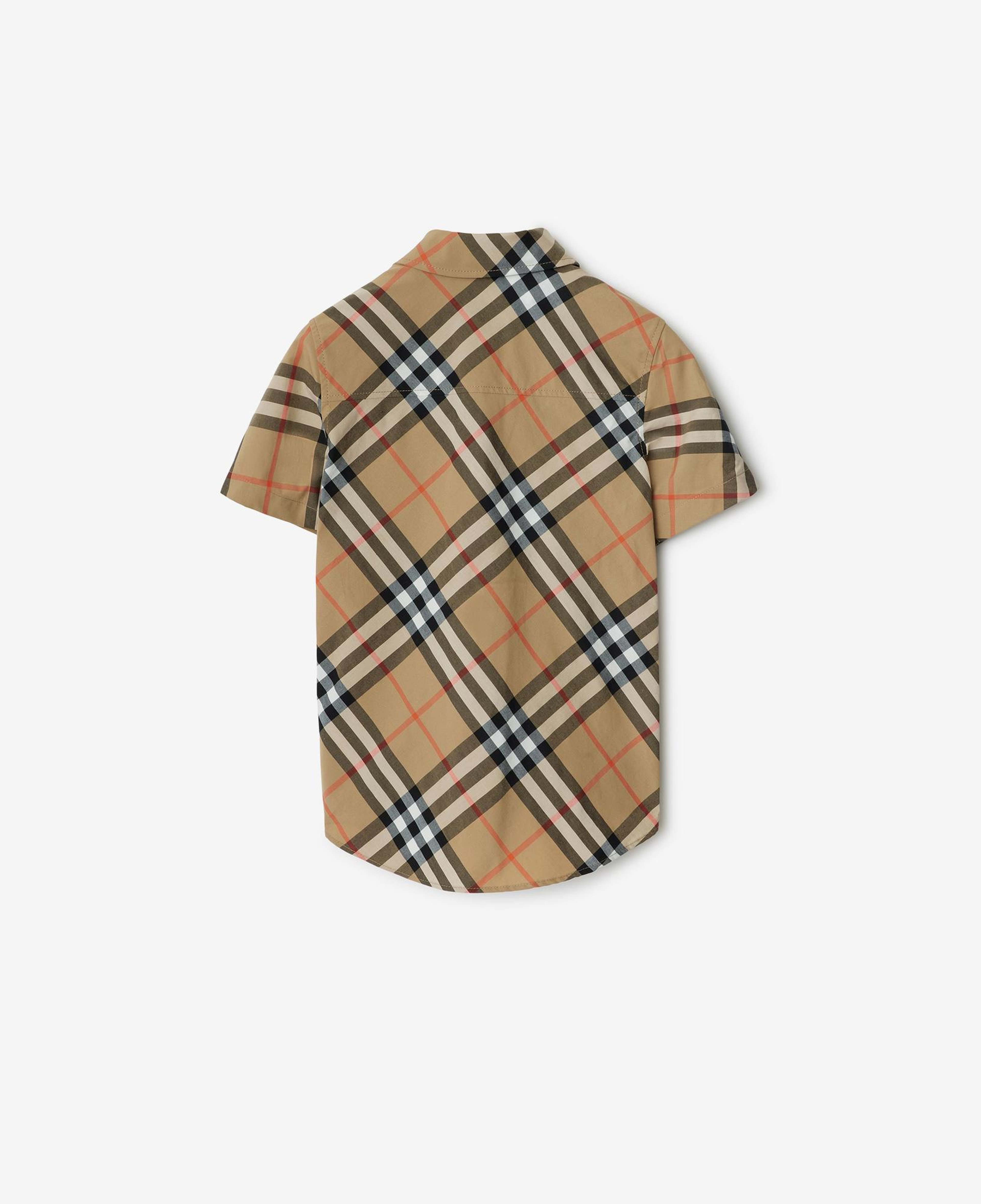 Burberry Owen Cotton Çocuk Bej Gömlek