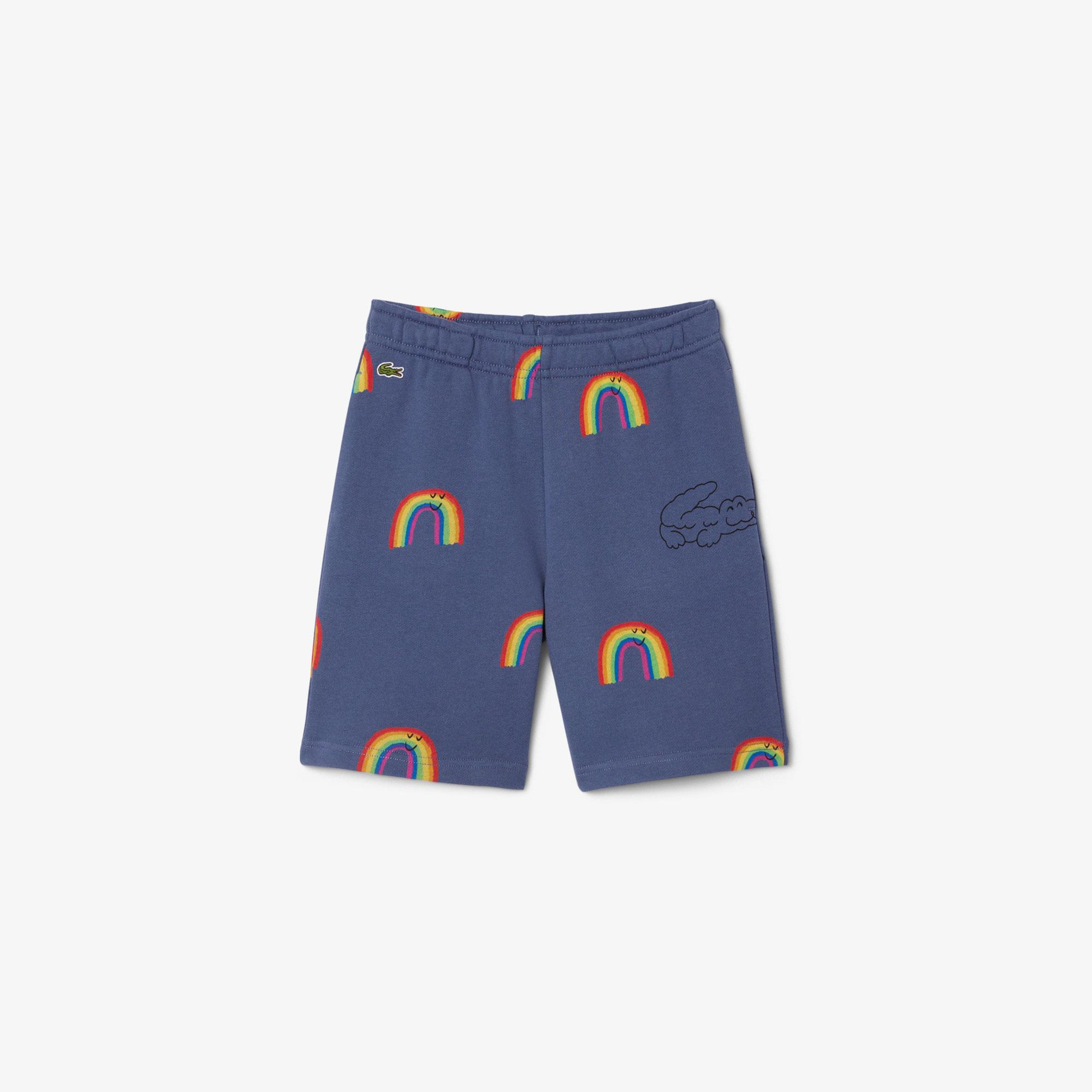 Lacoste Çocuk Desenli Lacivert Şort