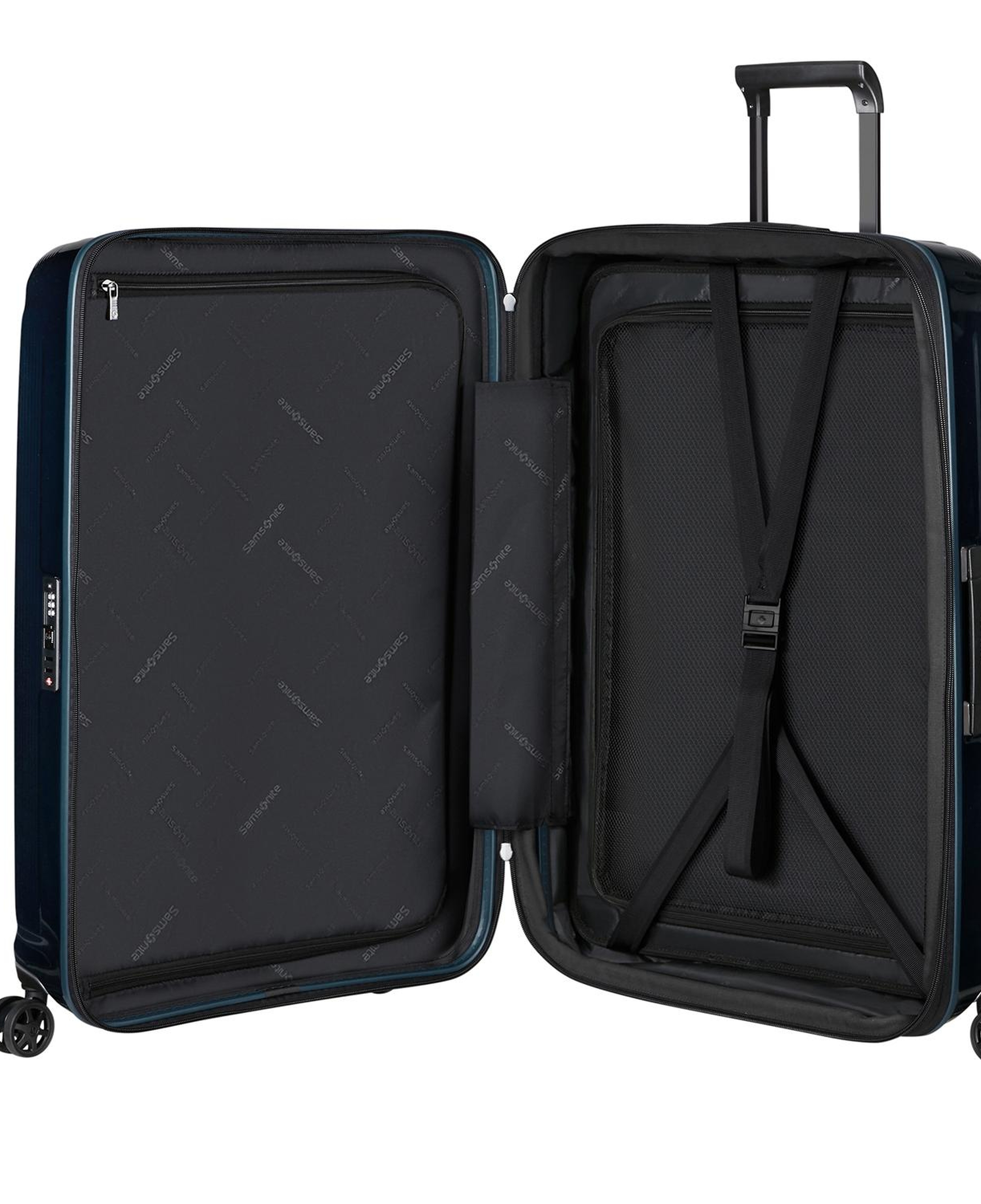 Samsonite Lacivert Spinner Nuon Körüklü 4 Tekerlekli 81 cm Büyük Boy Valiz