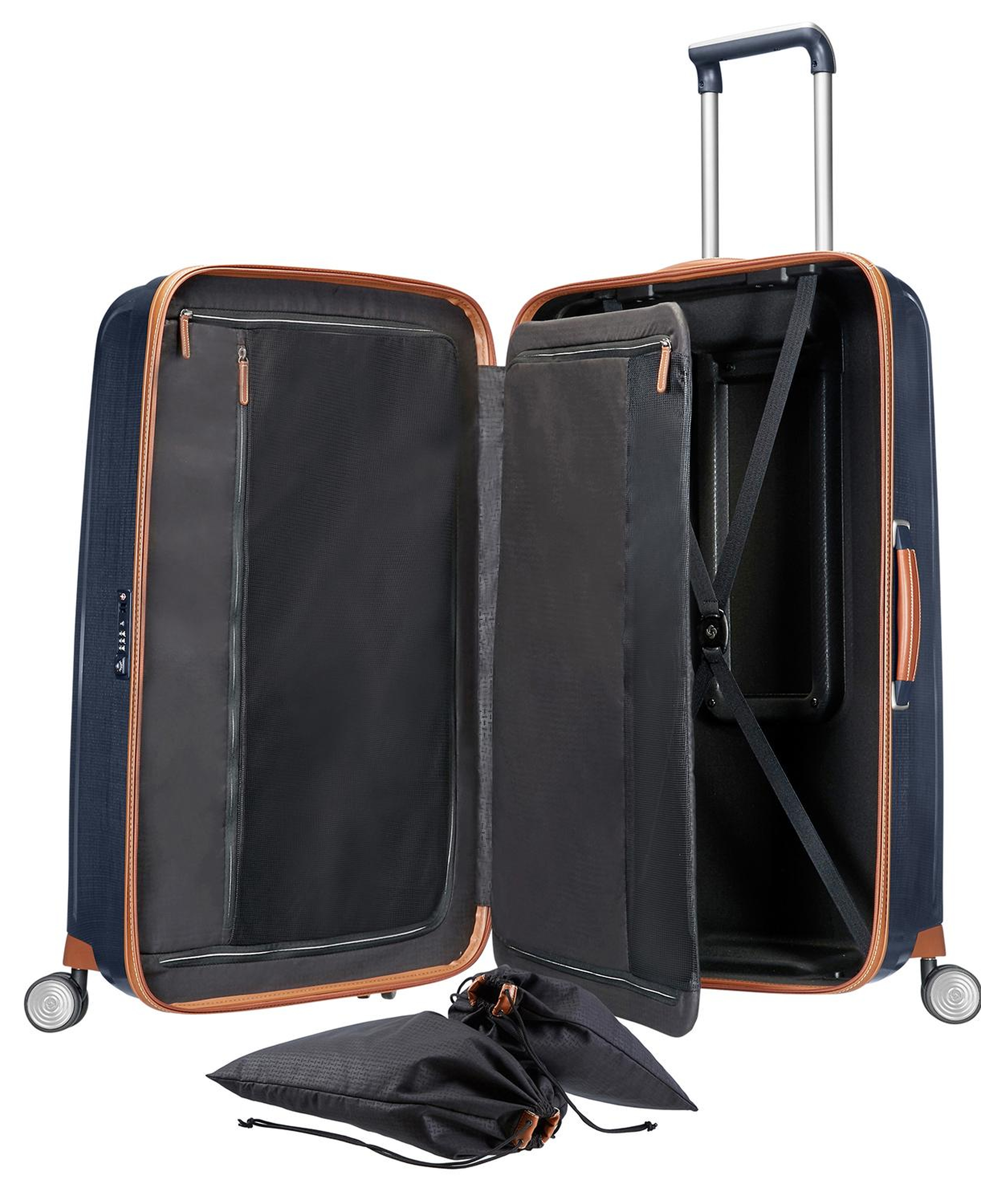 Samsonite Lacivert Lite Cube Dlx Spinner - 76/28 Büyük Boy Valiz