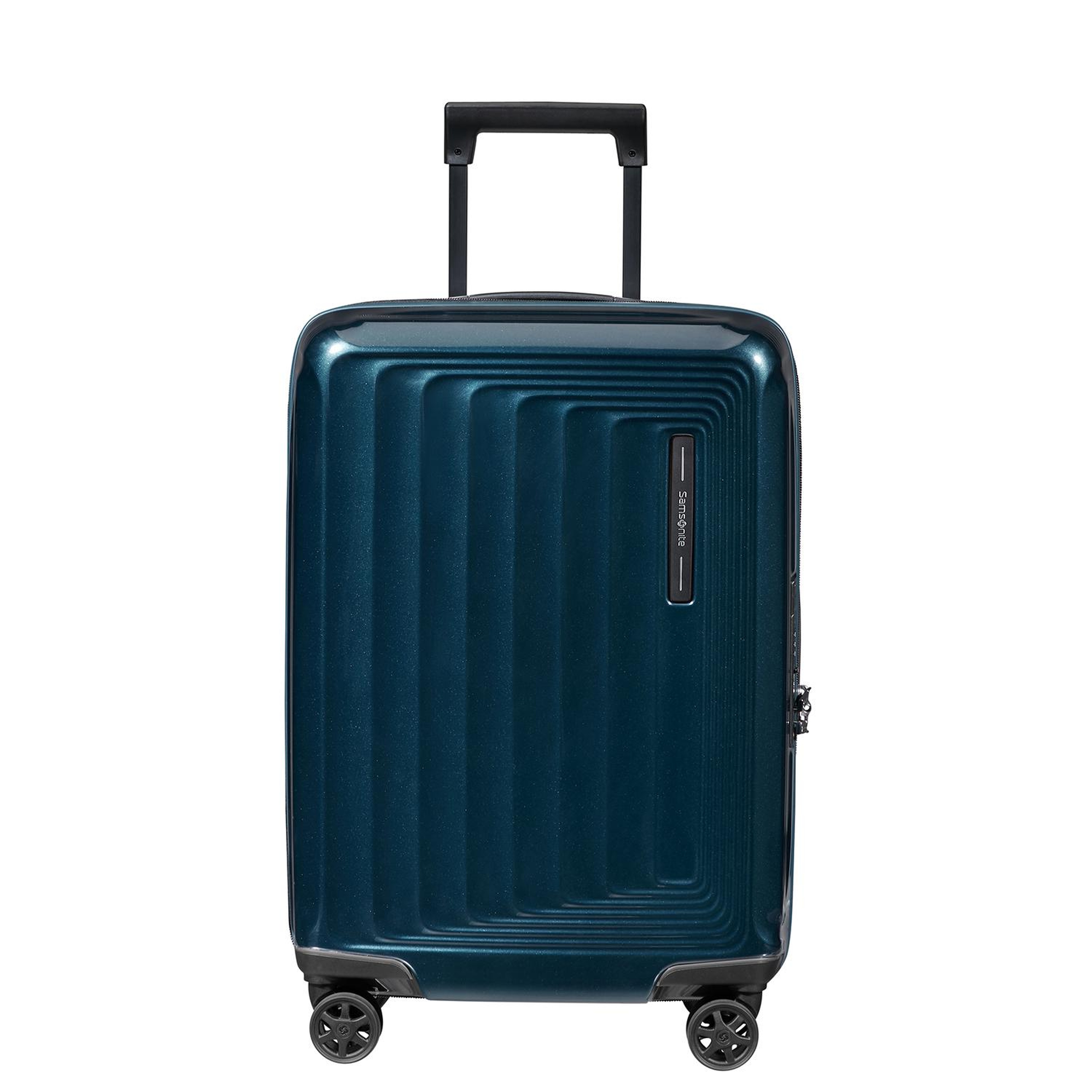 Samsonite Lacivert Spinner Nuon Körüklü 4 Tekerlekli 55 cm Kabin Boy Valiz