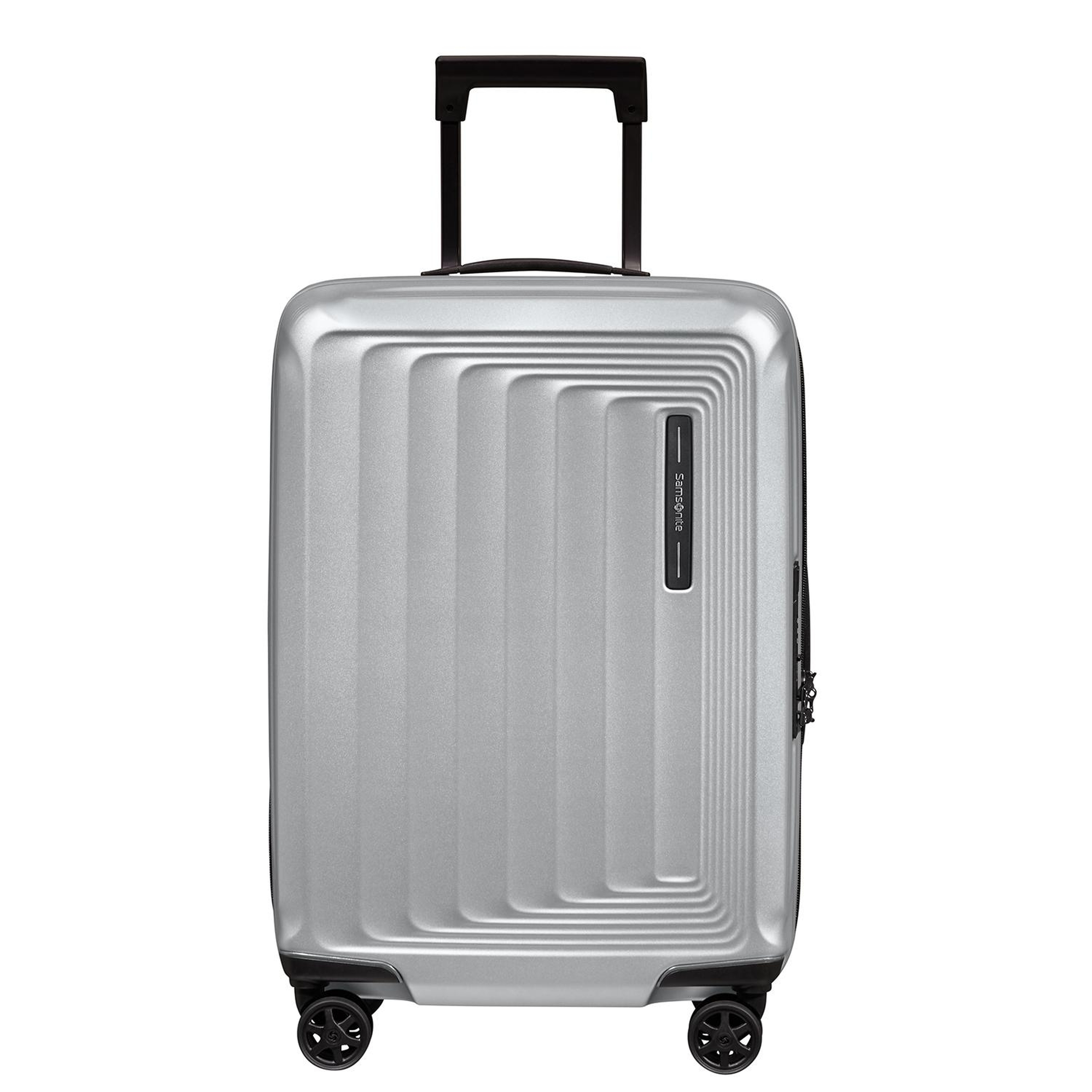 Samsonite Gri Spinner Nuon Körüklü 4 Tekerlekli 55 cm Kabin Boy Valiz