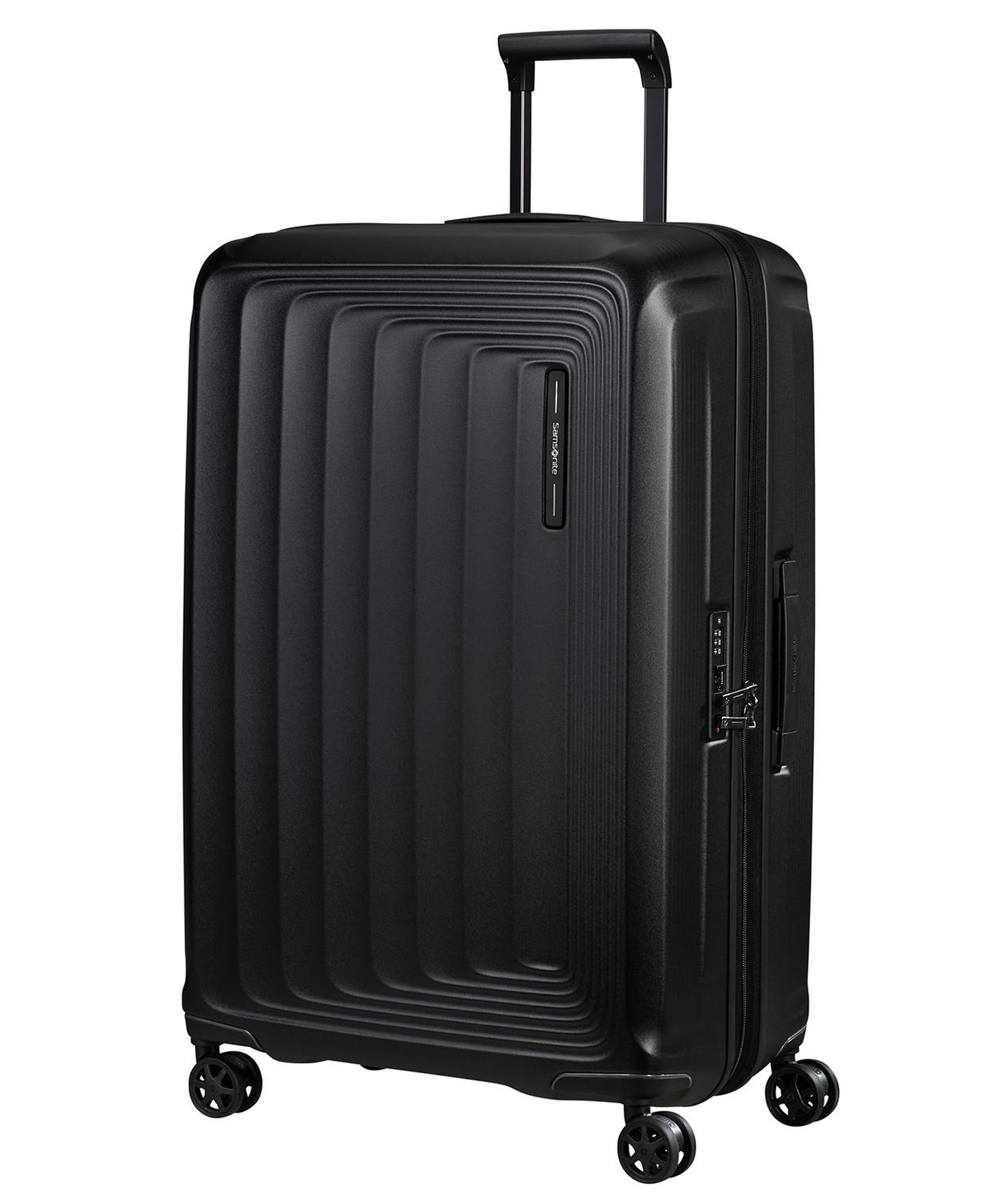 Samsonite Siyah Spinner Nuon Körüklü 4 Tekerlekli 75 cm Büyük Boy Valiz