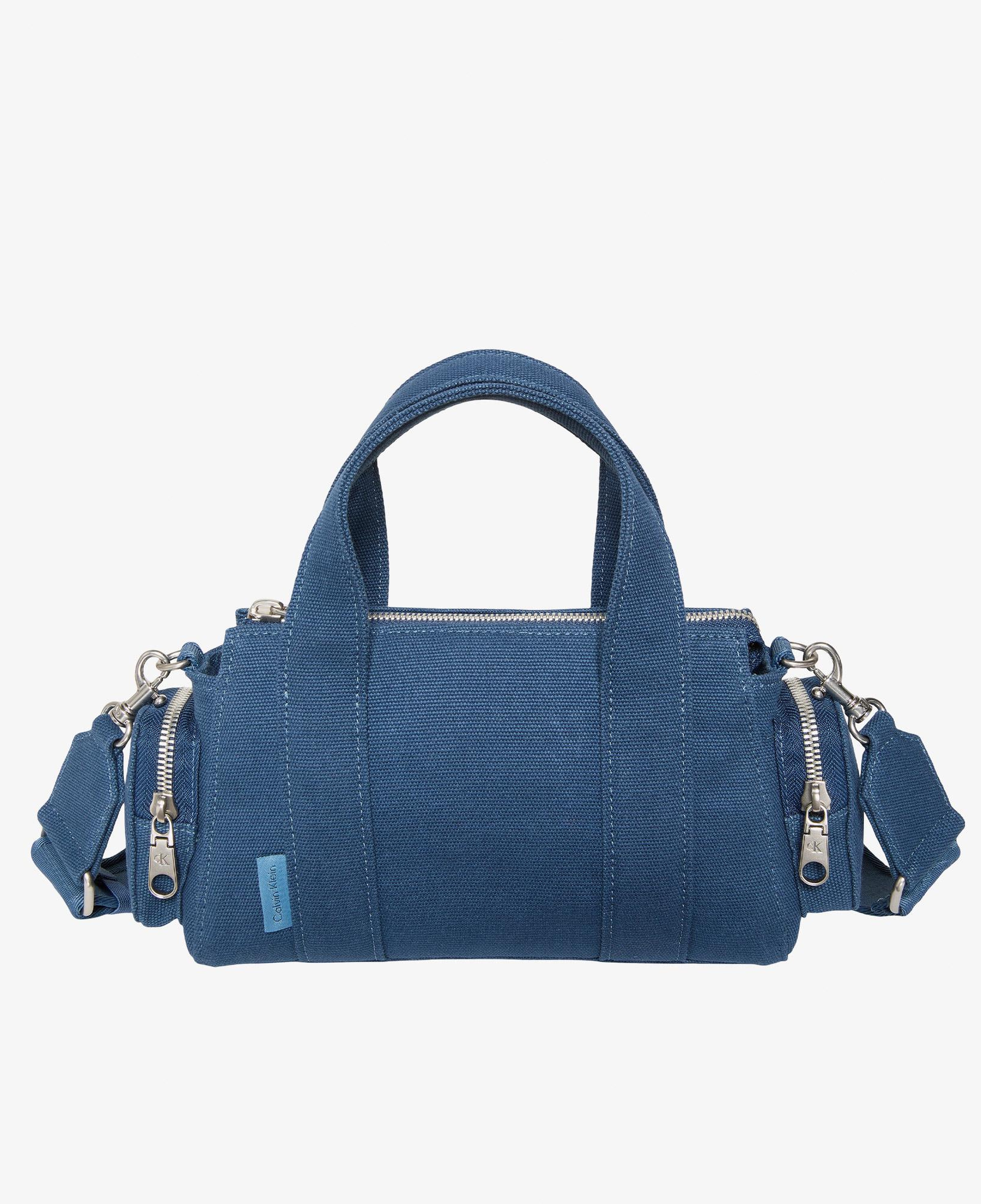 Calvin Klein Webbing Strap Canvas Pocket Kadın Mavi Çapraz Çanta