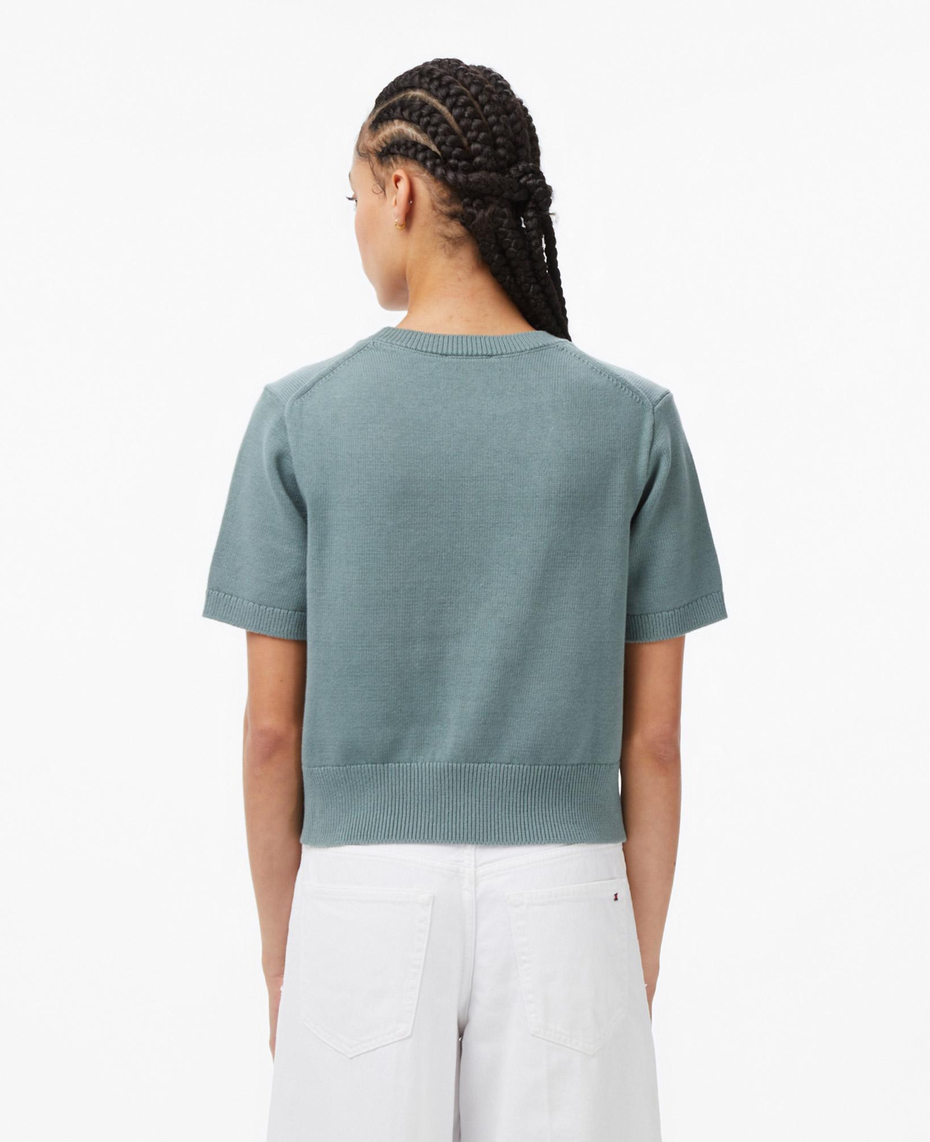 Calvin Klein Chunky Cotton Graphic Vest Kadın Gri Triko