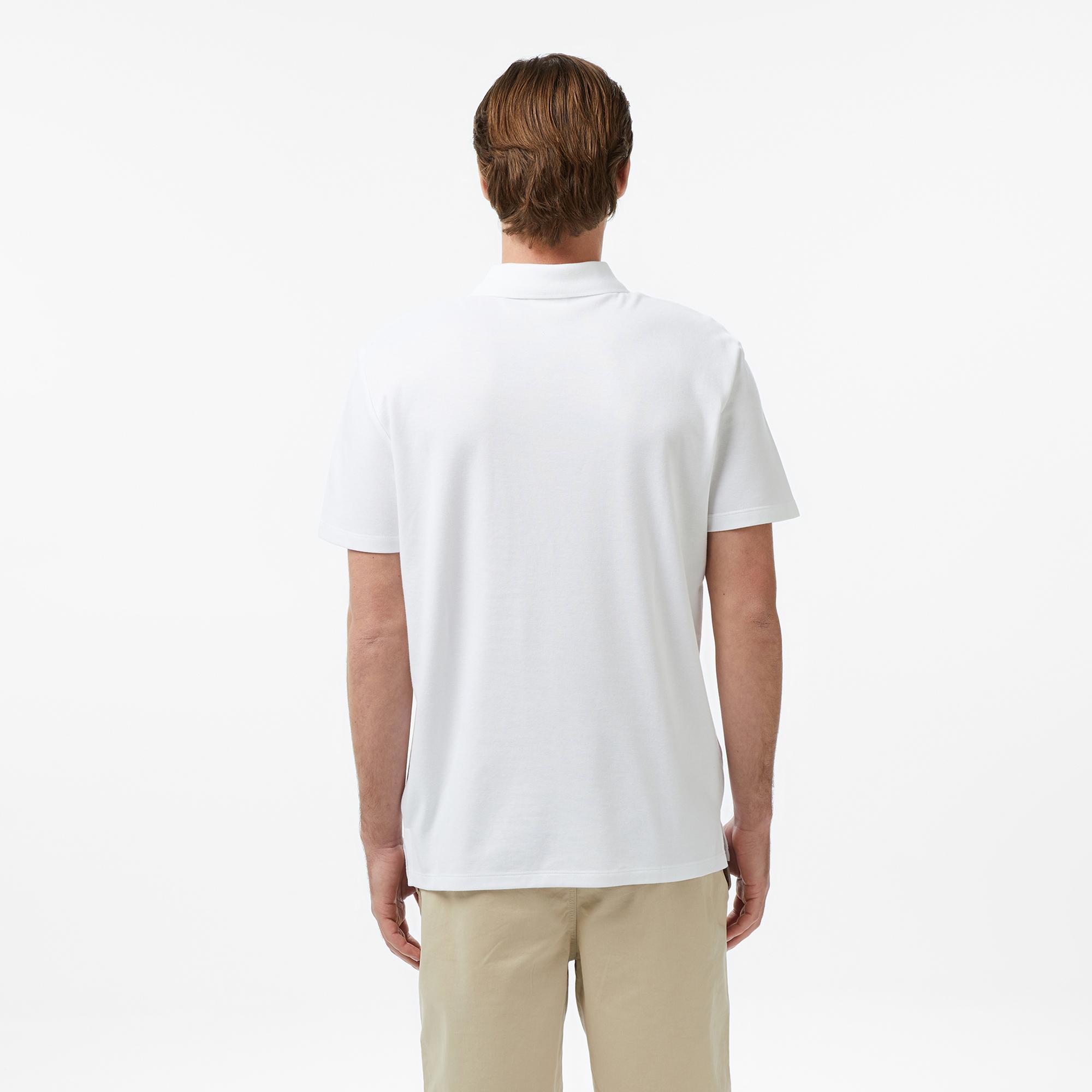 Calvin Klein Tech Interlock Erkek Beyaz Polo