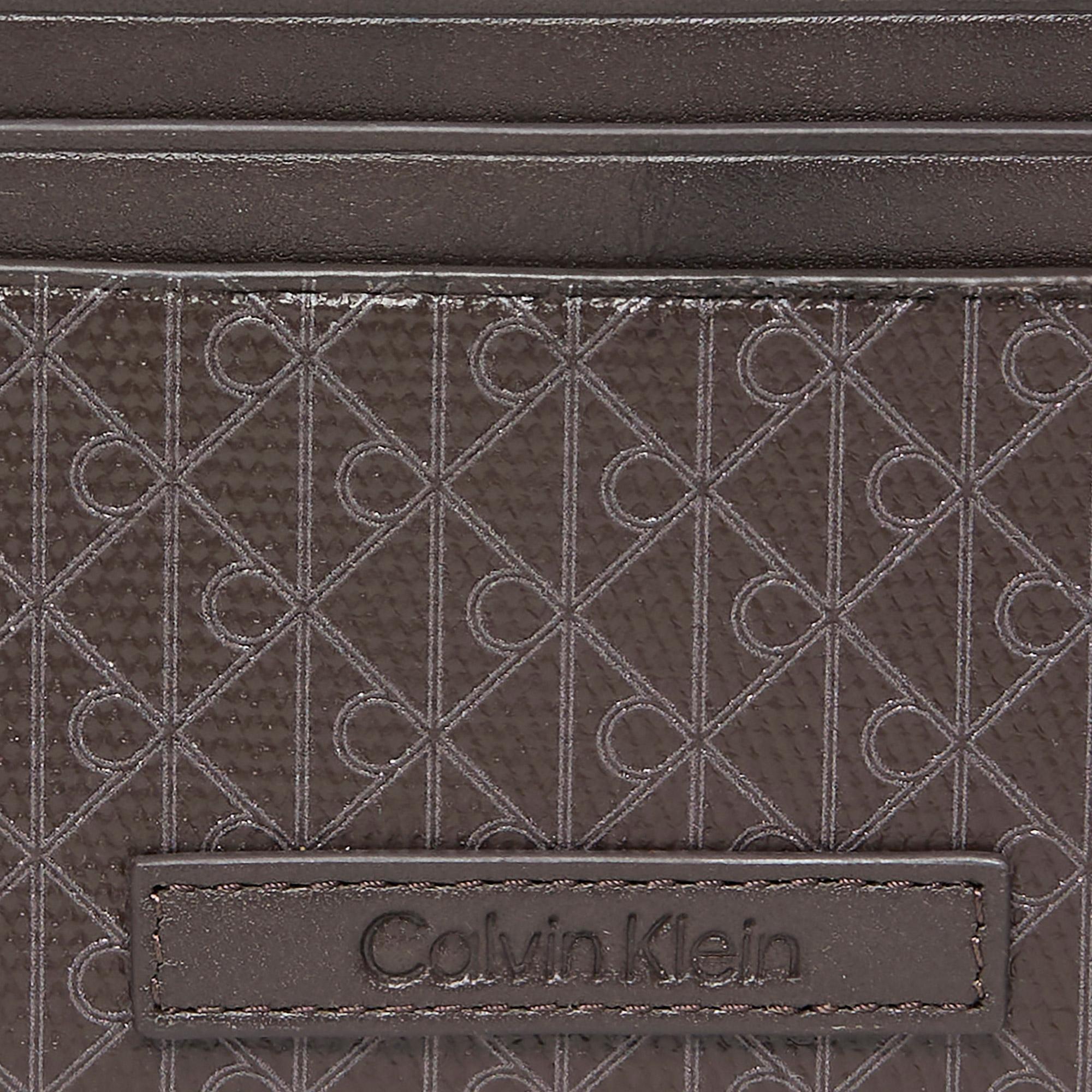 Calvin Klein Emblem Coated Erkek Gri Kartlık