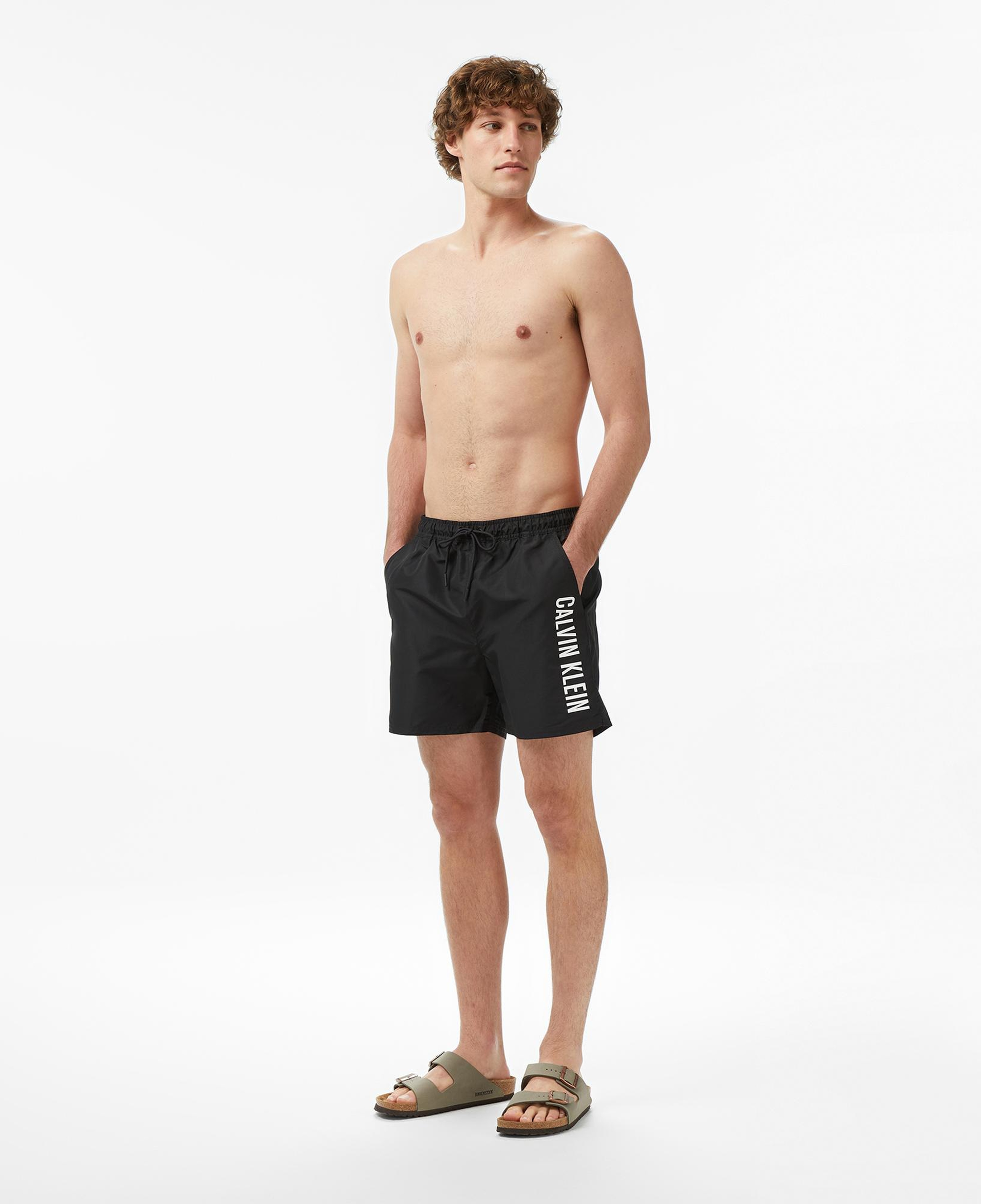 Calvin Klein Medium Drawstring Erkek Siyah Deniz Şortu