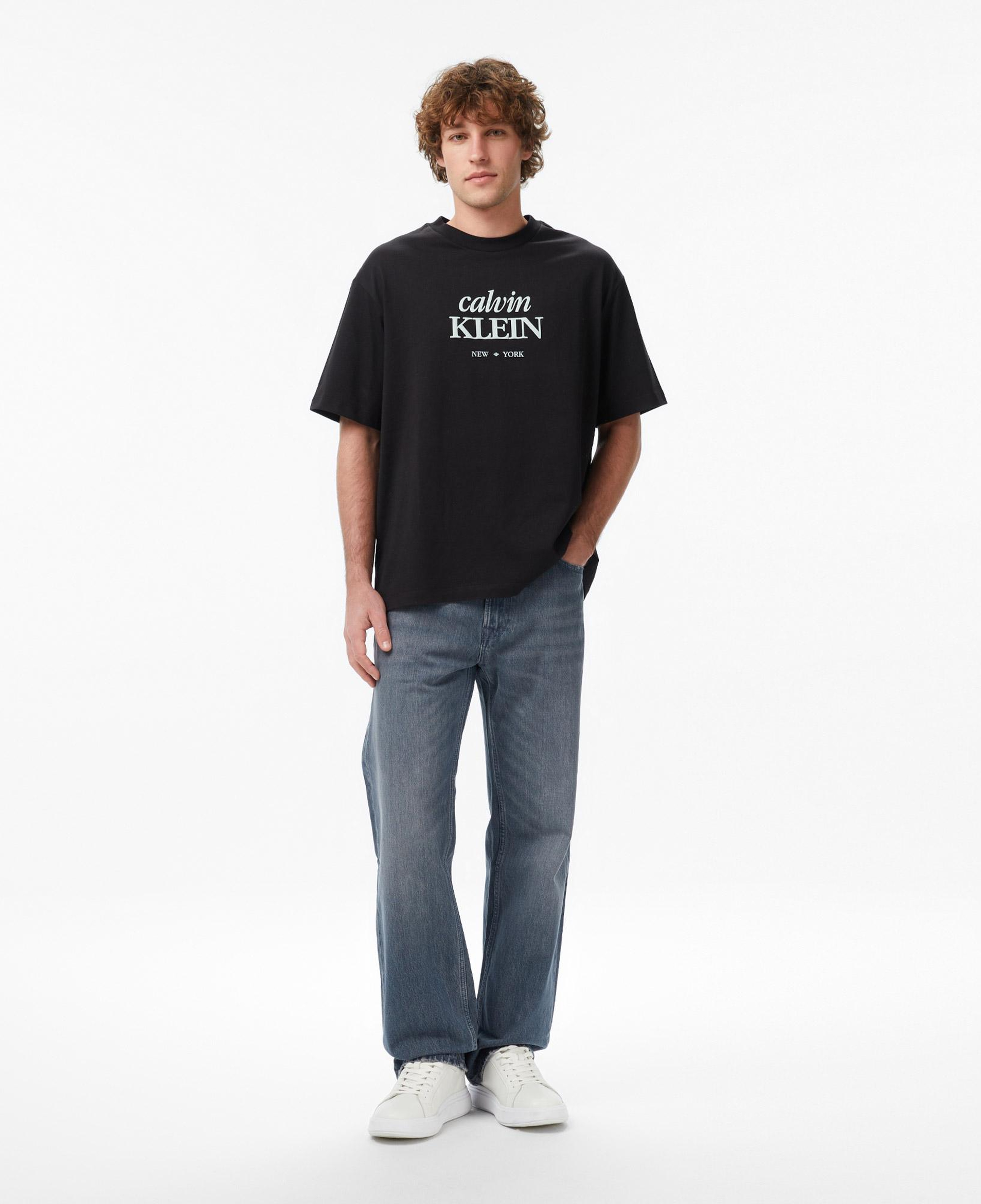 Calvin Klein 90S Straight Blue Ash Stone Erkek Gri Jean