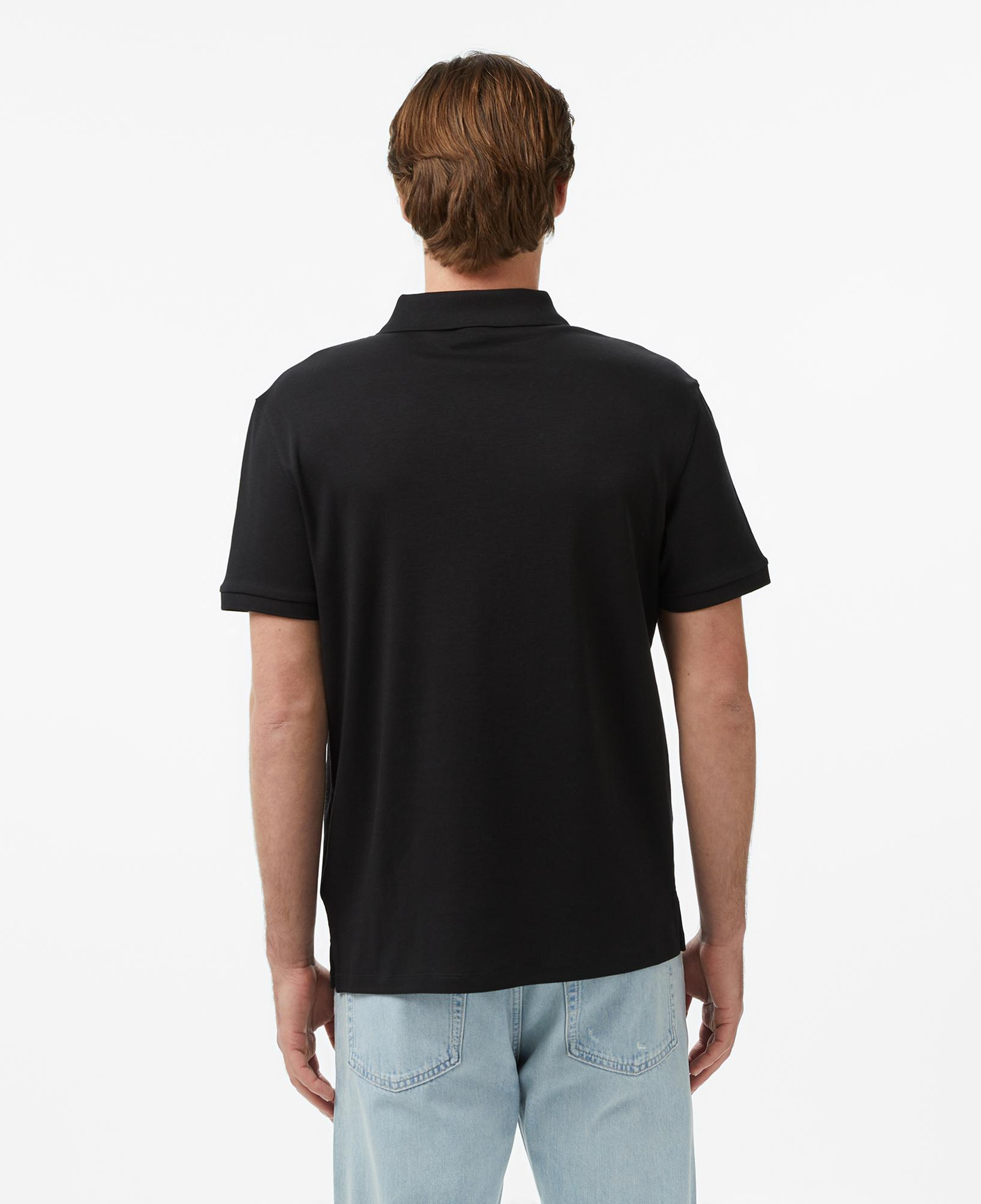 Calvin Klein Slim Supima Zip Erkek Siyah Polo