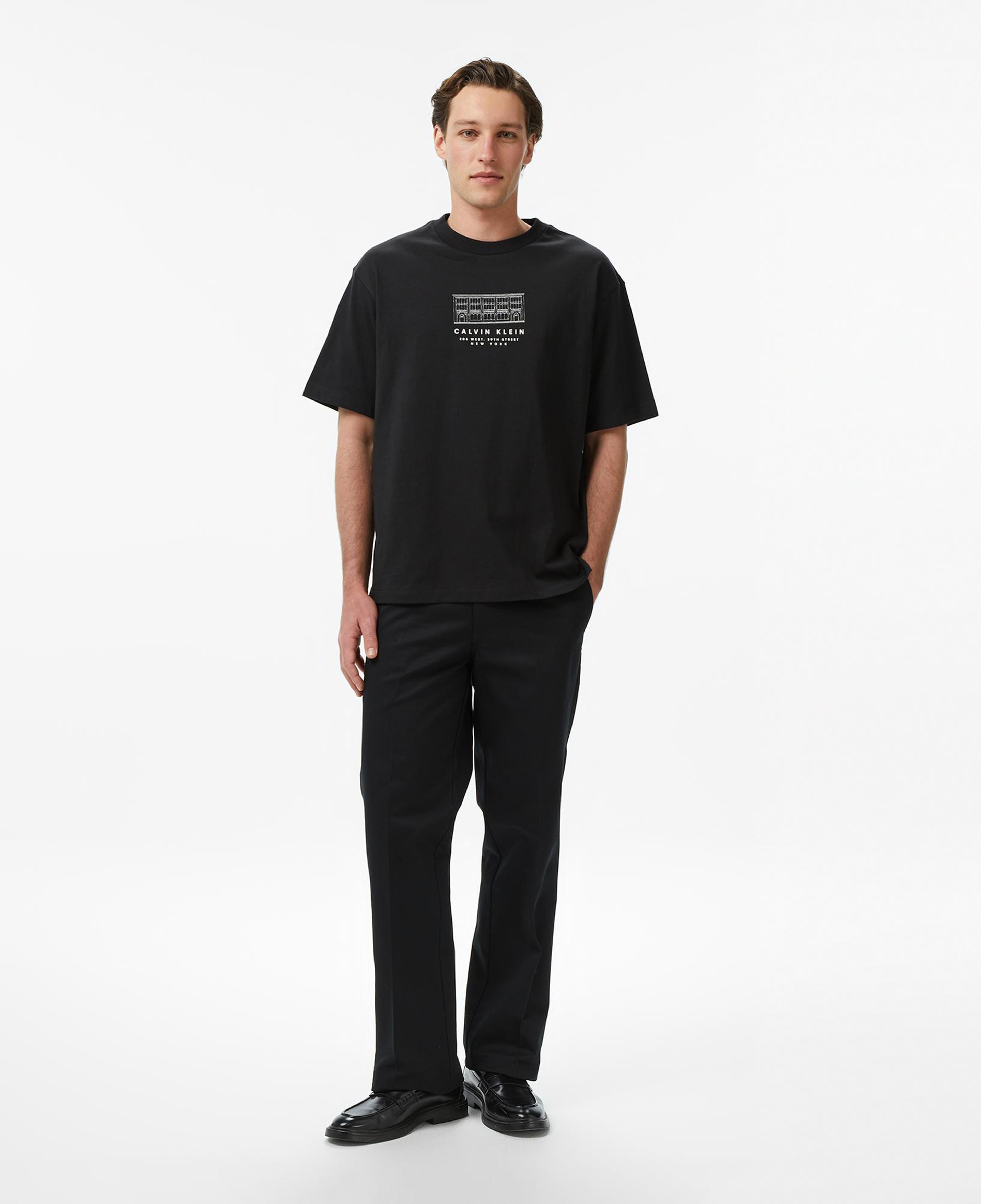 Calvin Klein 16S March Graphic Seasonal Erkek Siyah T-Shirt