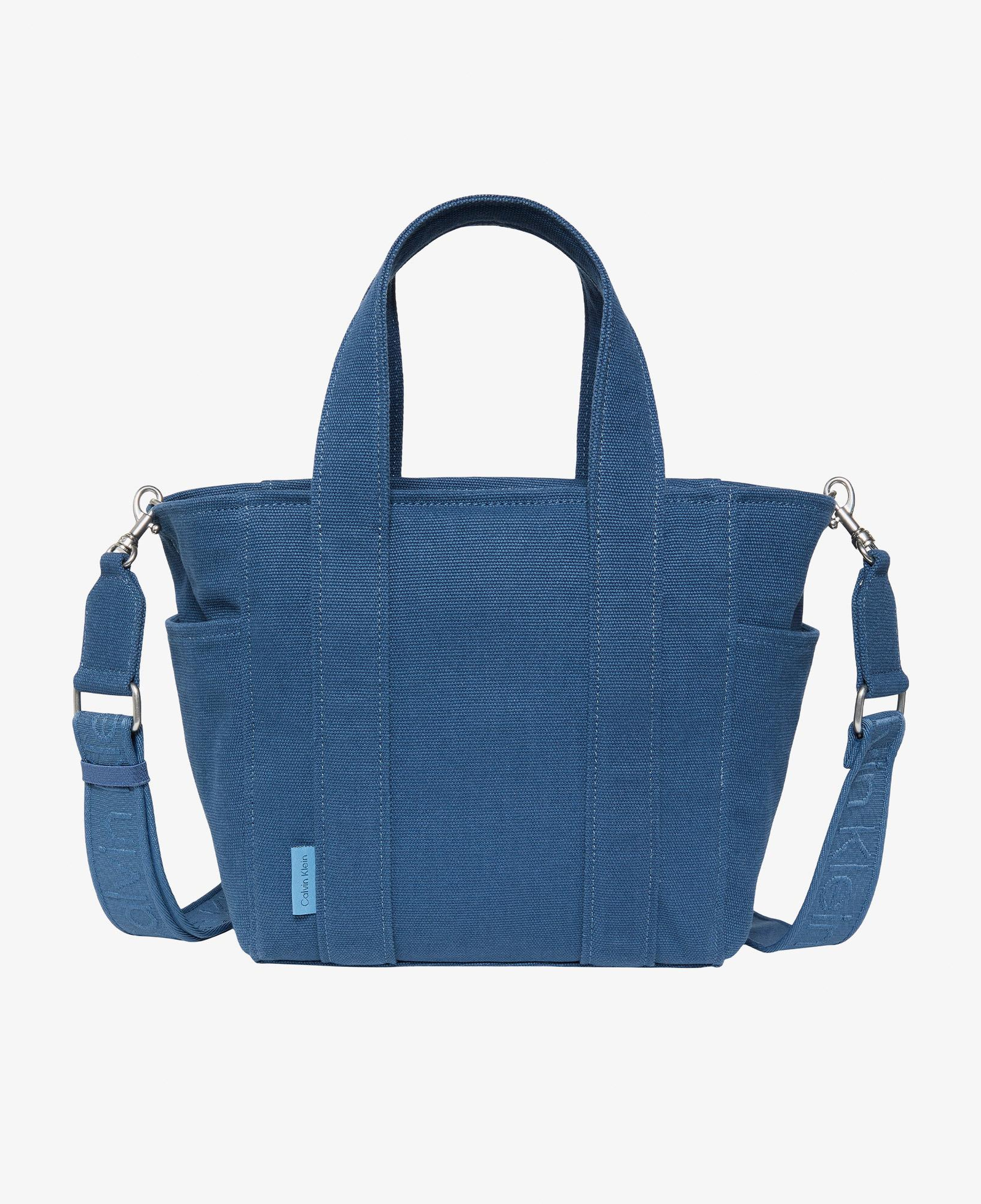 Calvin Klein Webbing Strap Canvas Small Kadın Mavi Tote Çanta