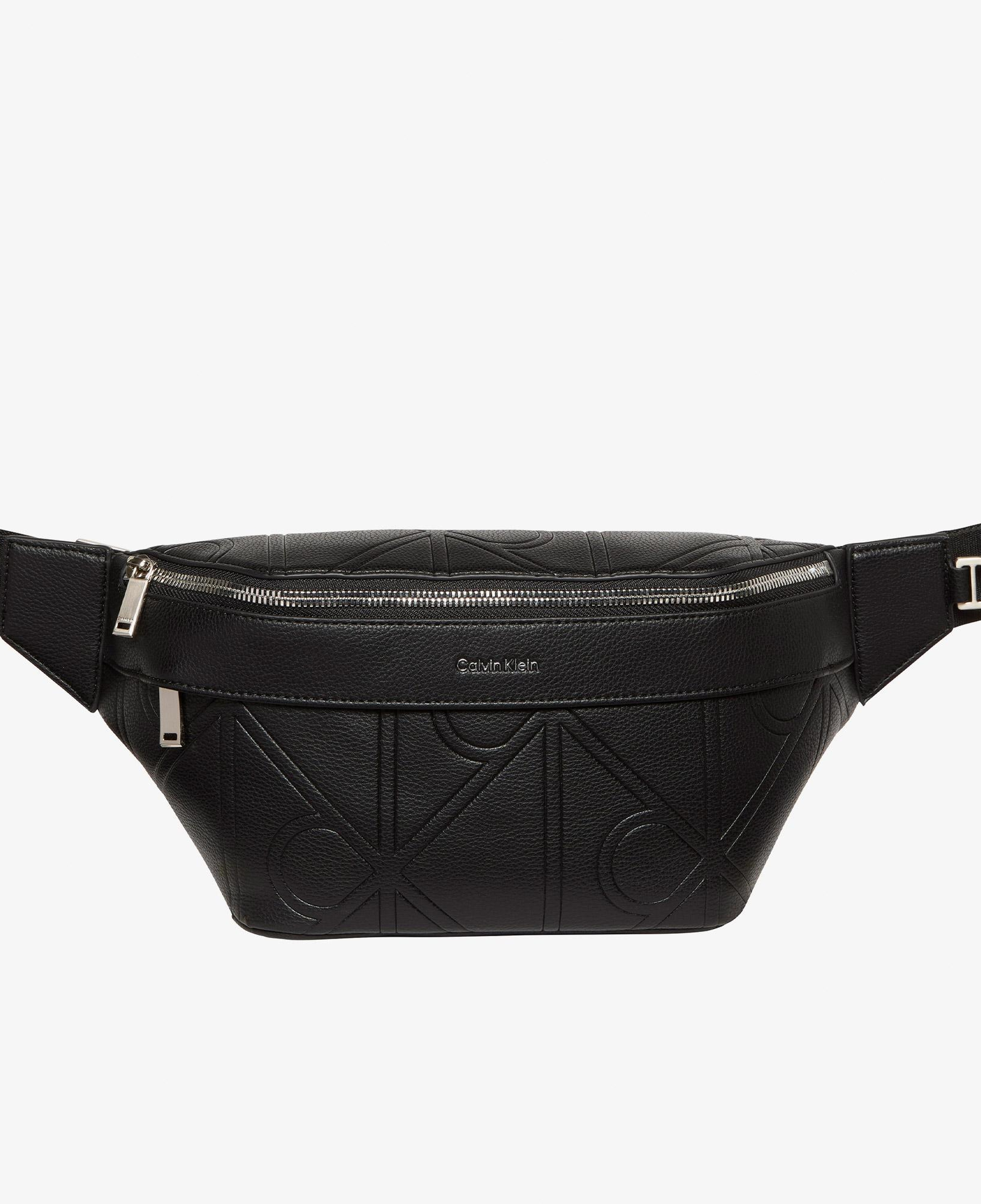 Calvin Klein Emblem Emboss Waistbag Erkek Siyah Bel Çantası