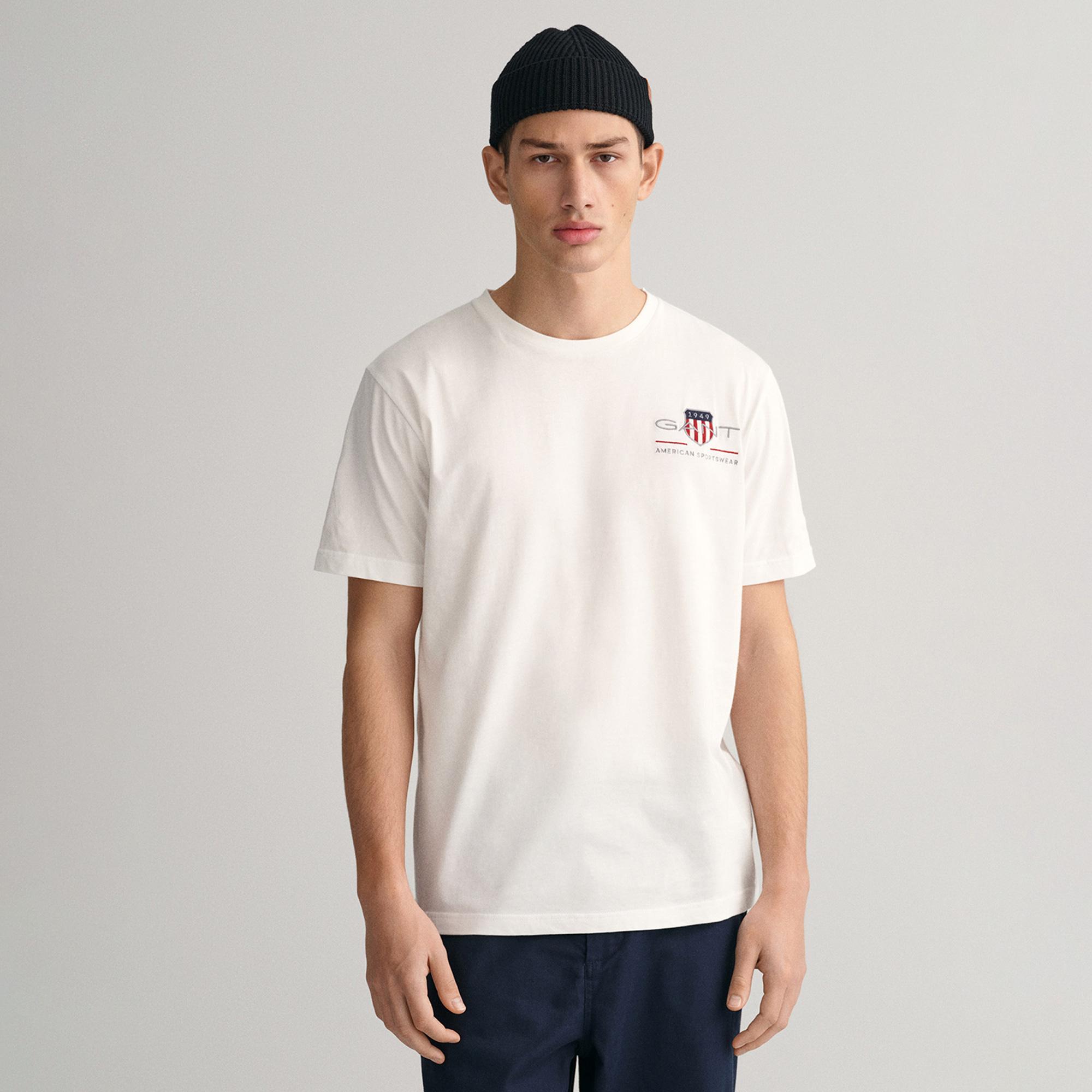 Gant Erkek Beyaz T-Shirt