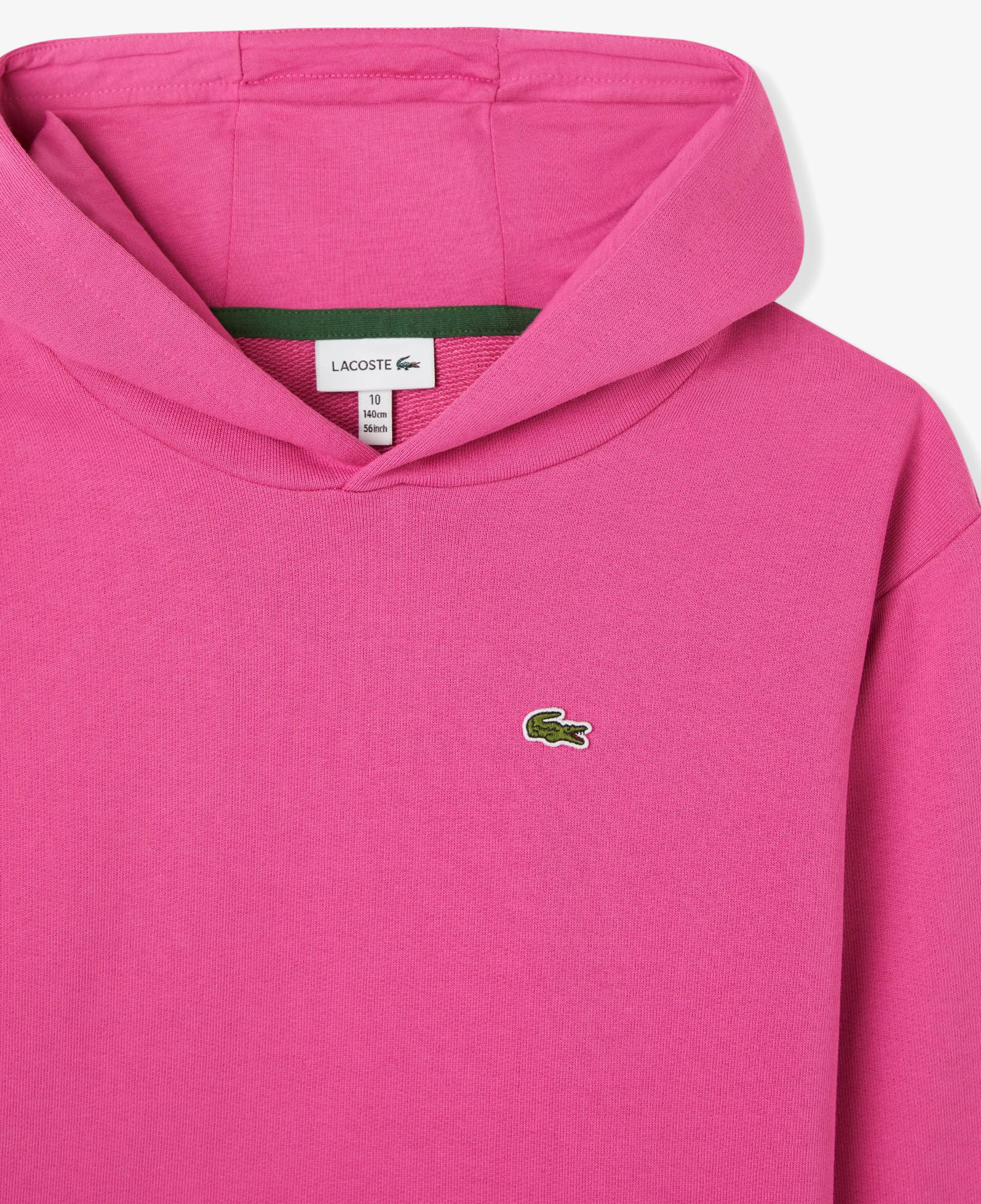 Lacoste Çocuk Kapüşonlu Pembe Sweatshirt