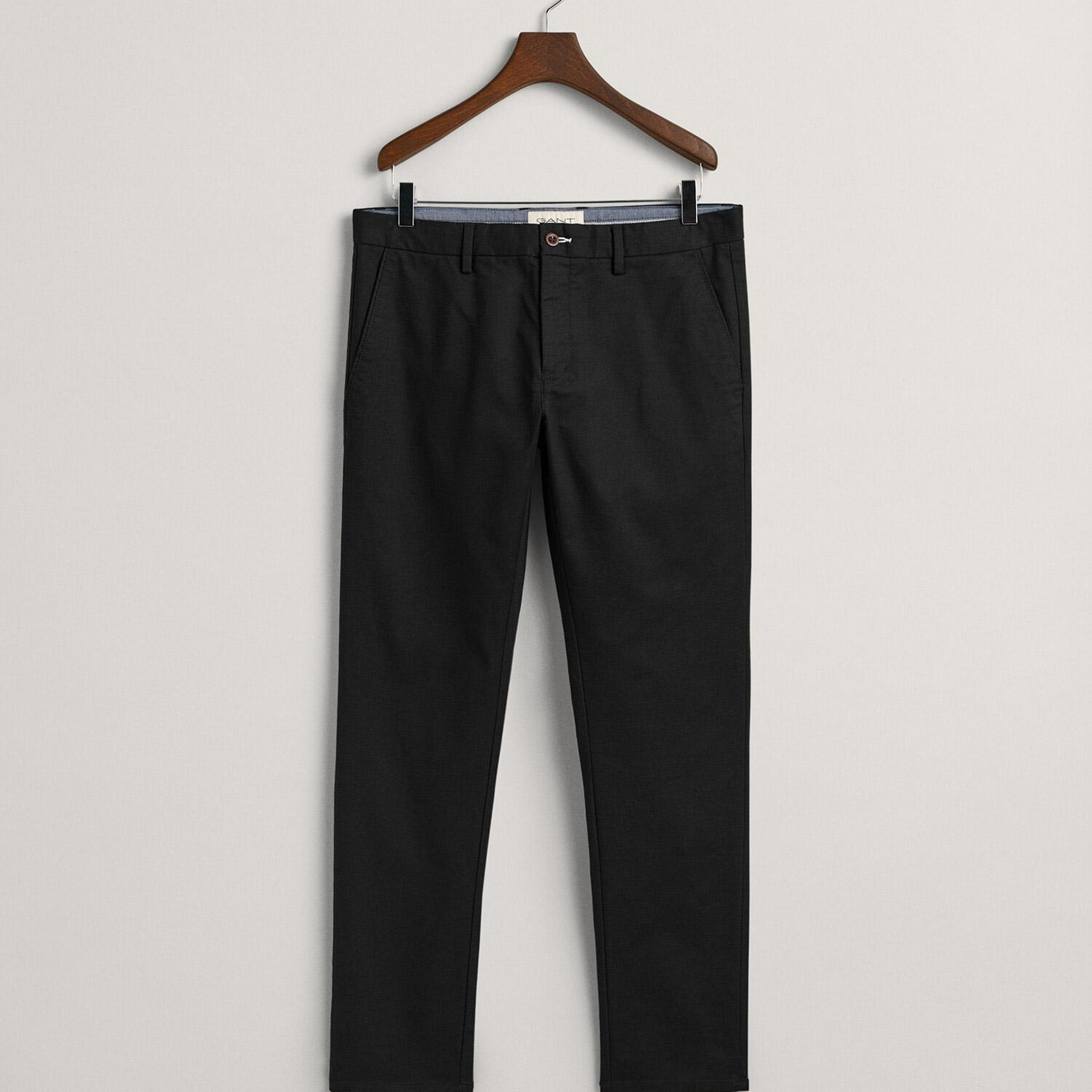 Gant Erkek Siyah Slim Fit Chino Pantolon