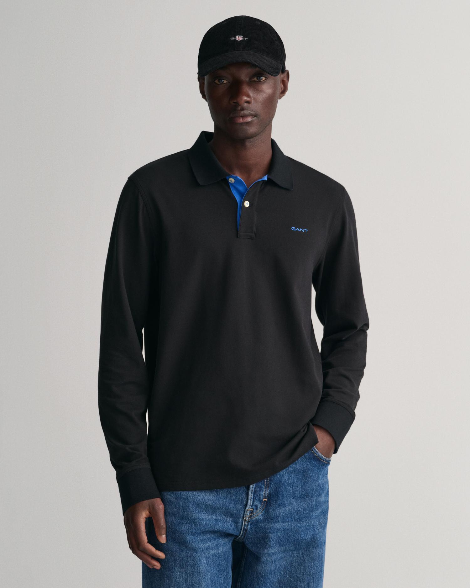 Gant Erkek Siyah Regular Fit Polo