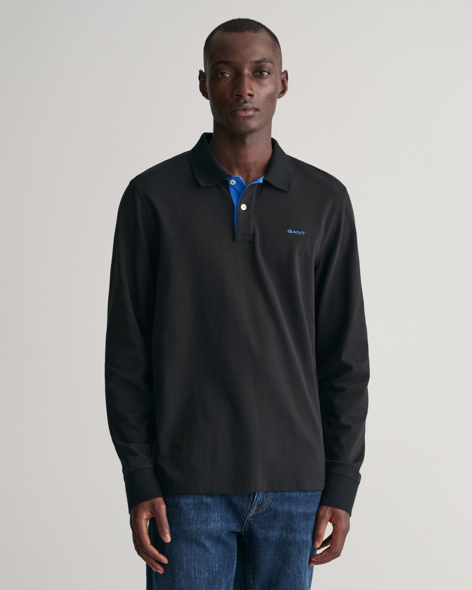 Gant Erkek Siyah Regular Fit Polo