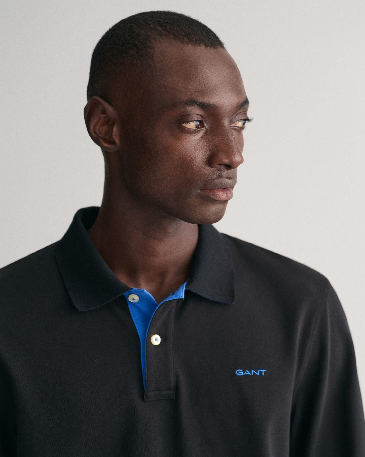 Gant Erkek Siyah Regular Fit Polo