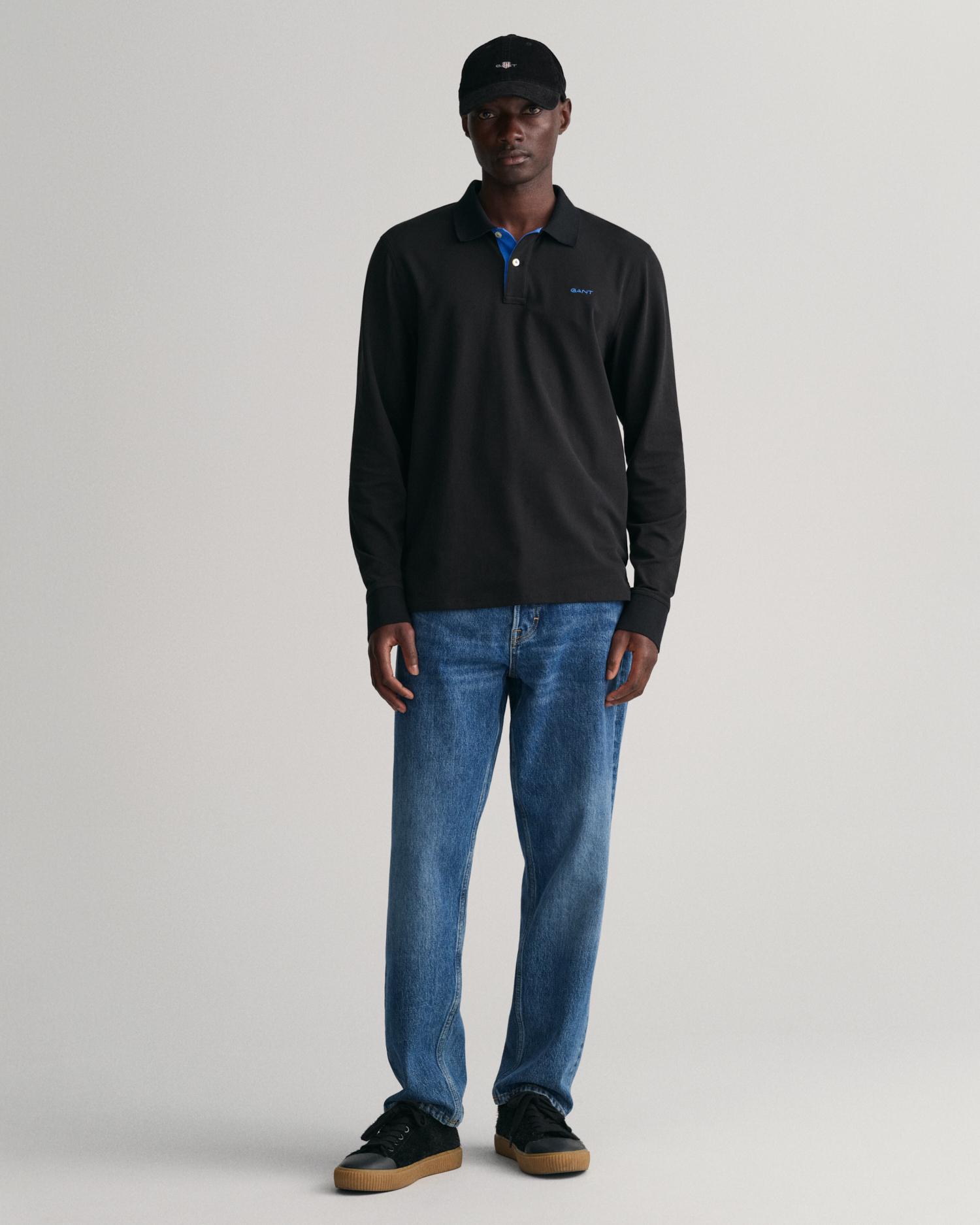 Gant Erkek Siyah Regular Fit Polo