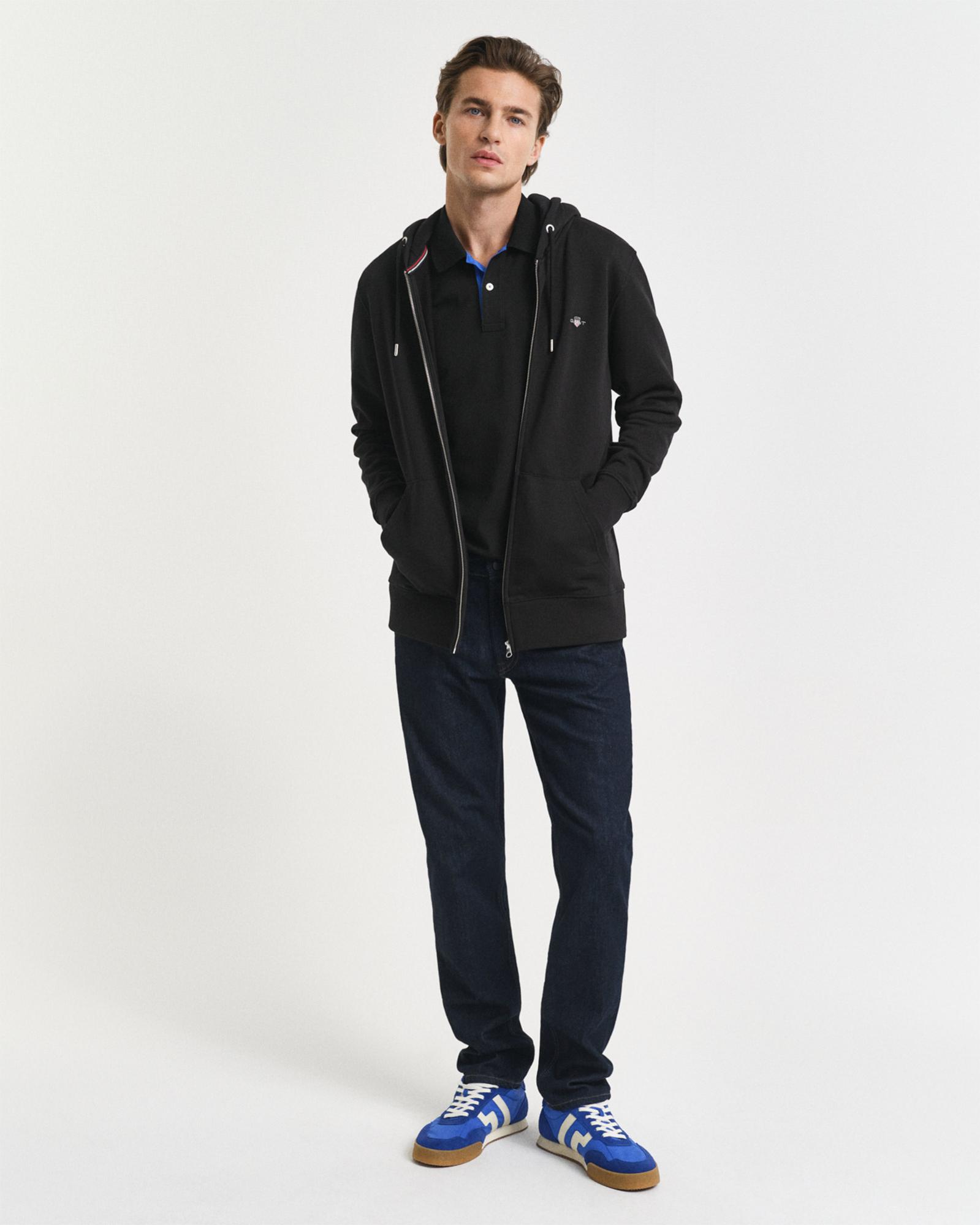 GANT Erkek Siyah Regular Fit Polo