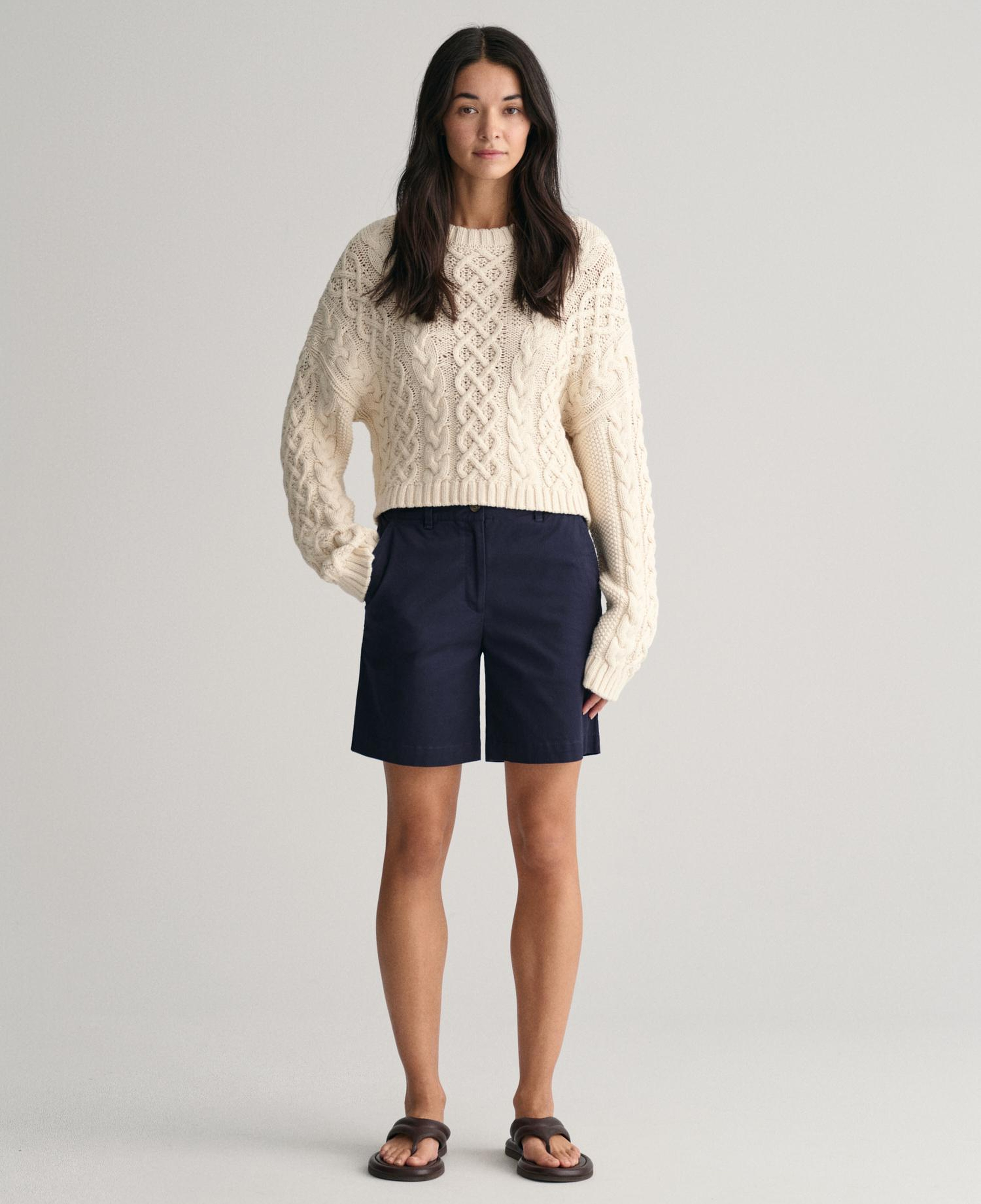 GANT Kadın Lacivert Slim Fit Şort