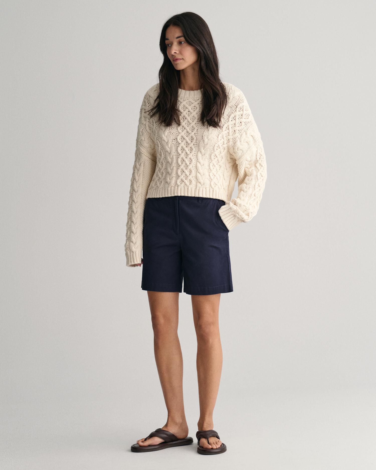 GANT Kadın Lacivert Slim Fit Şort