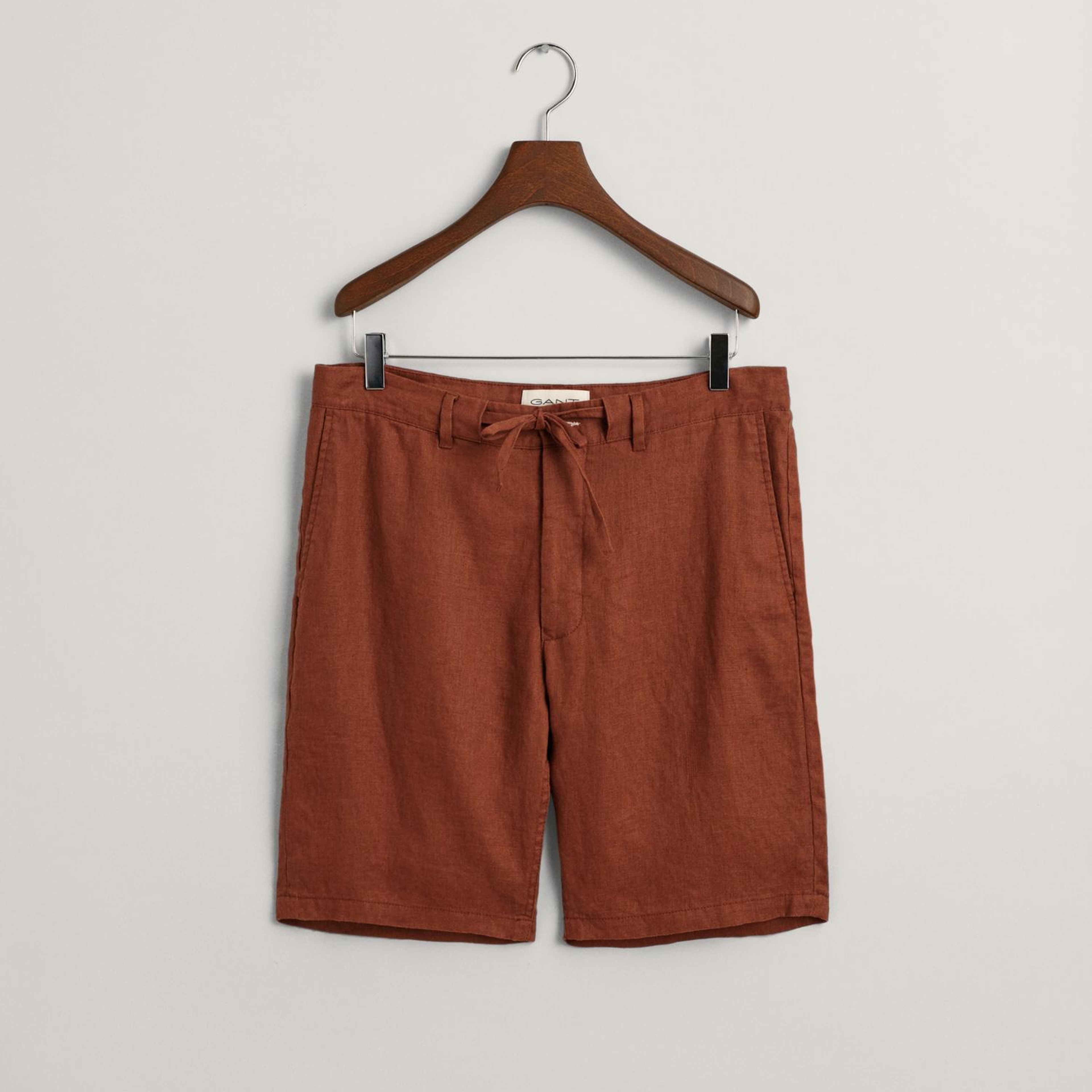 GANT Erkek Kahverengi Relaxed Fit Keten Şort