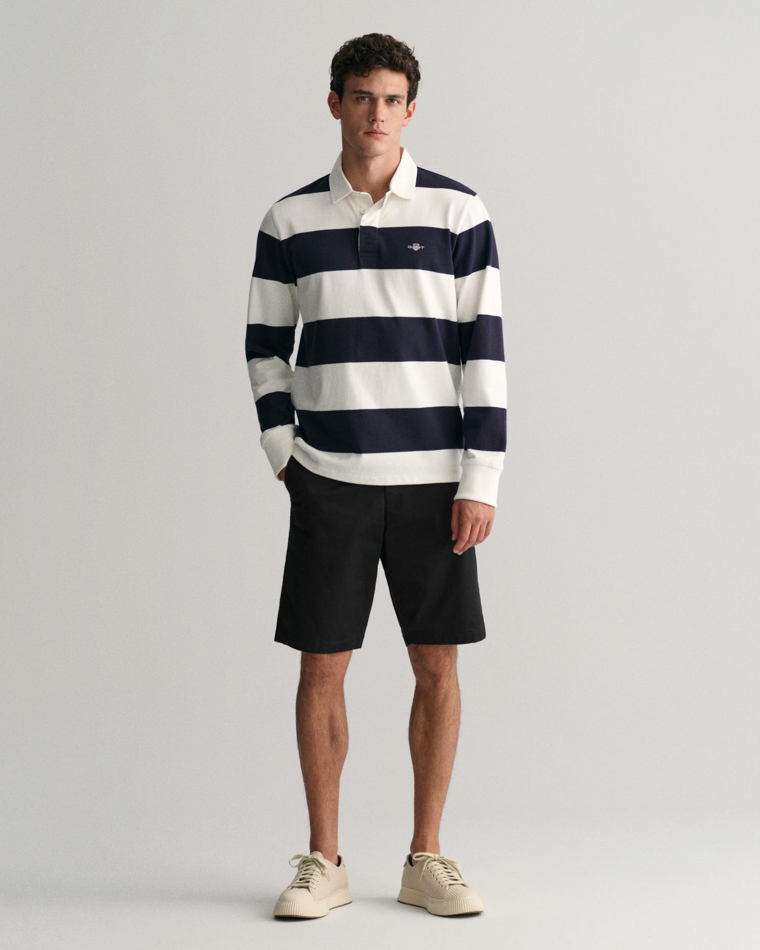 Gant Erkek Siyah Relaxed Fit Chino Şort