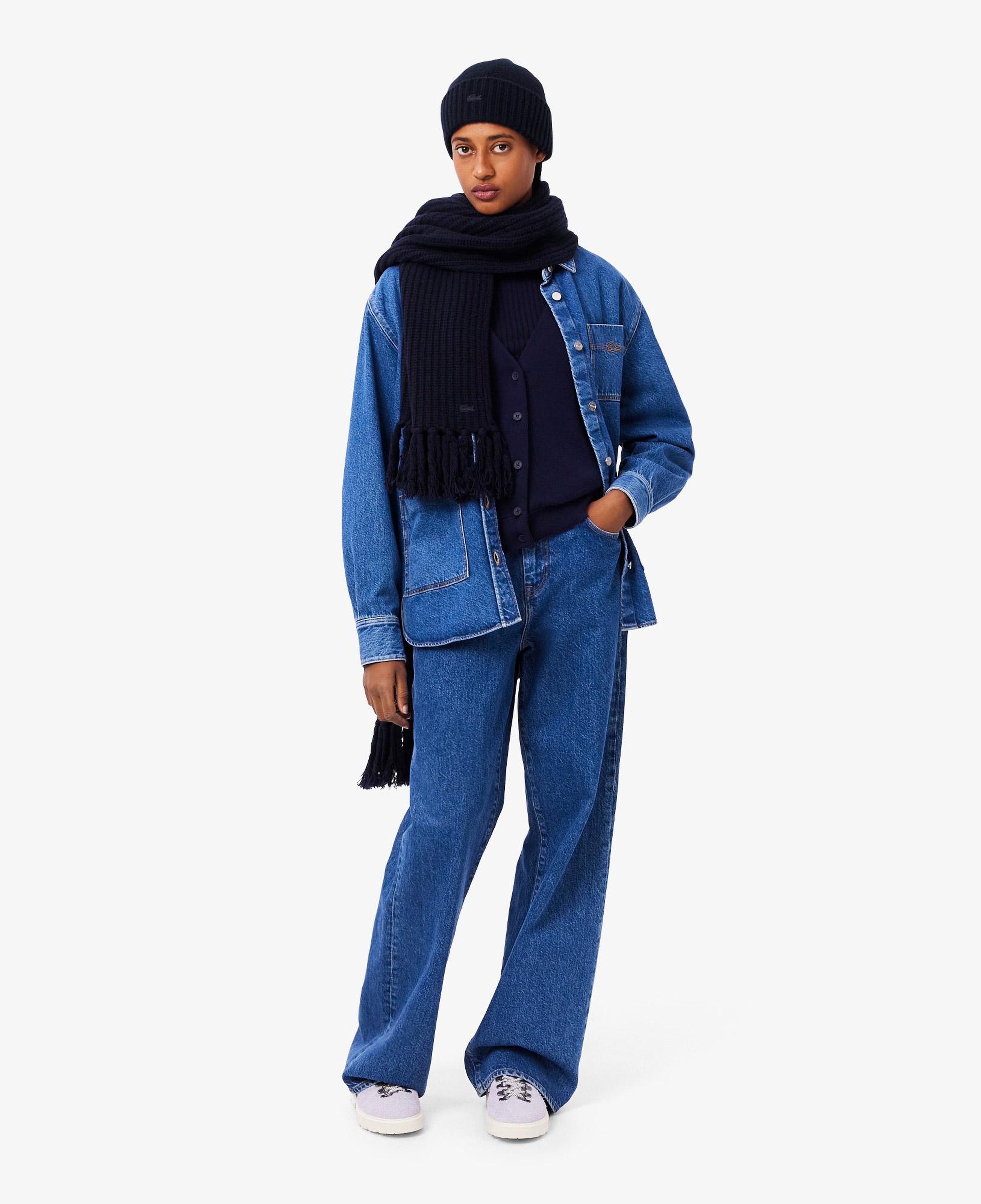 Lacoste Kadın Yün Lacivert Bere