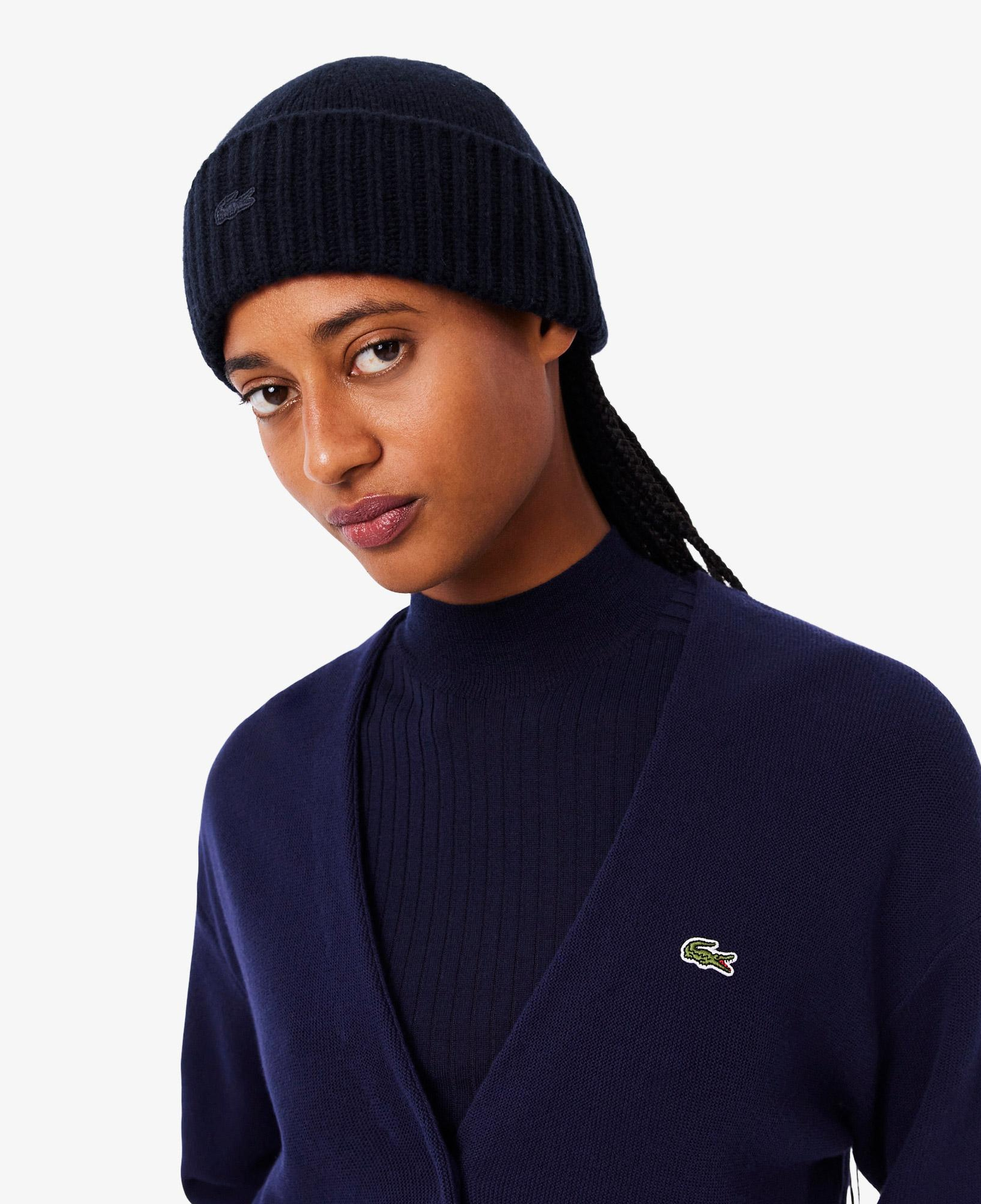 Lacoste Kadın Yün Lacivert Bere