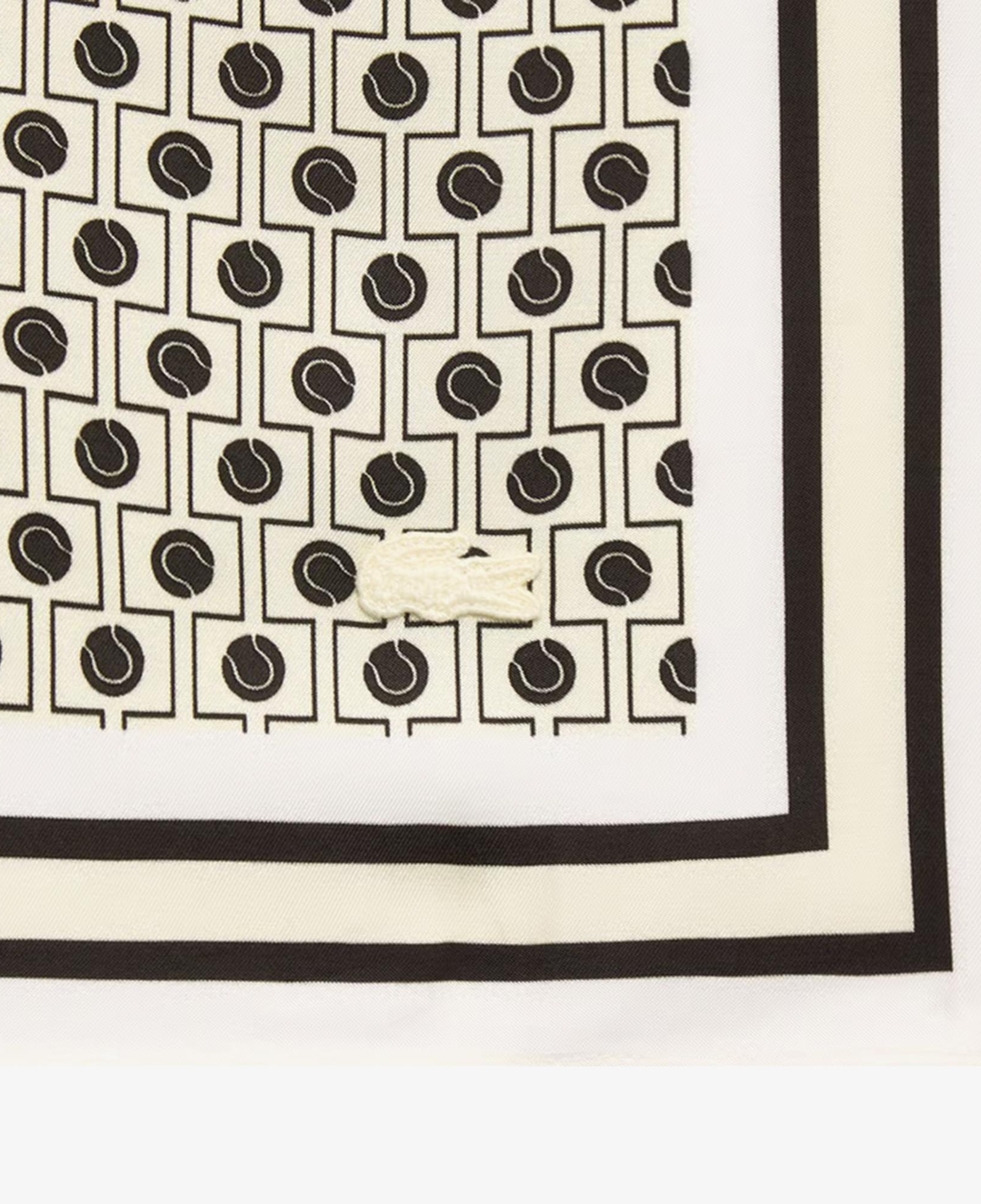 Lacoste Kadın Desenli Kahverengi Fular