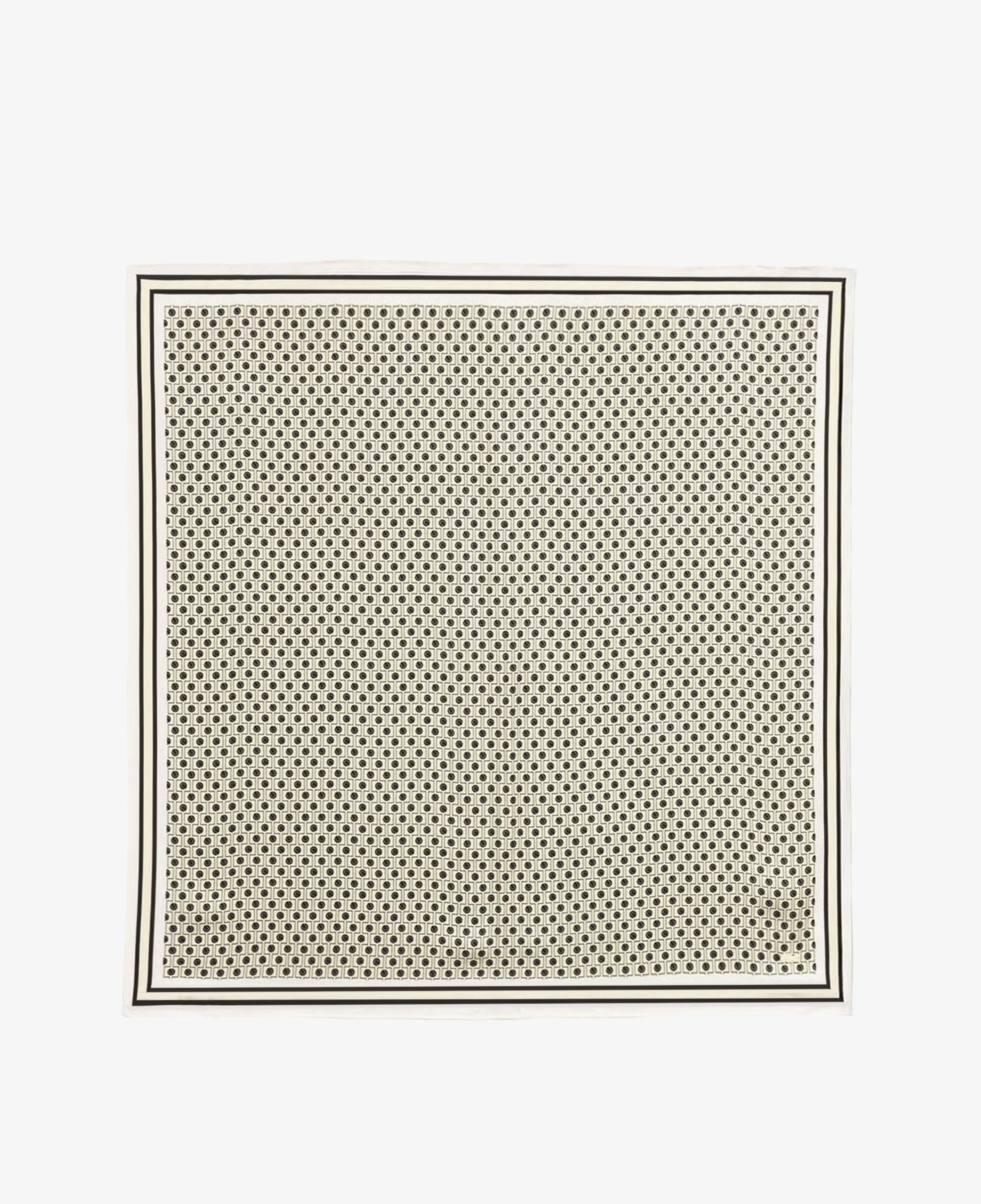 Lacoste Kadın Desenli Kahverengi Fular