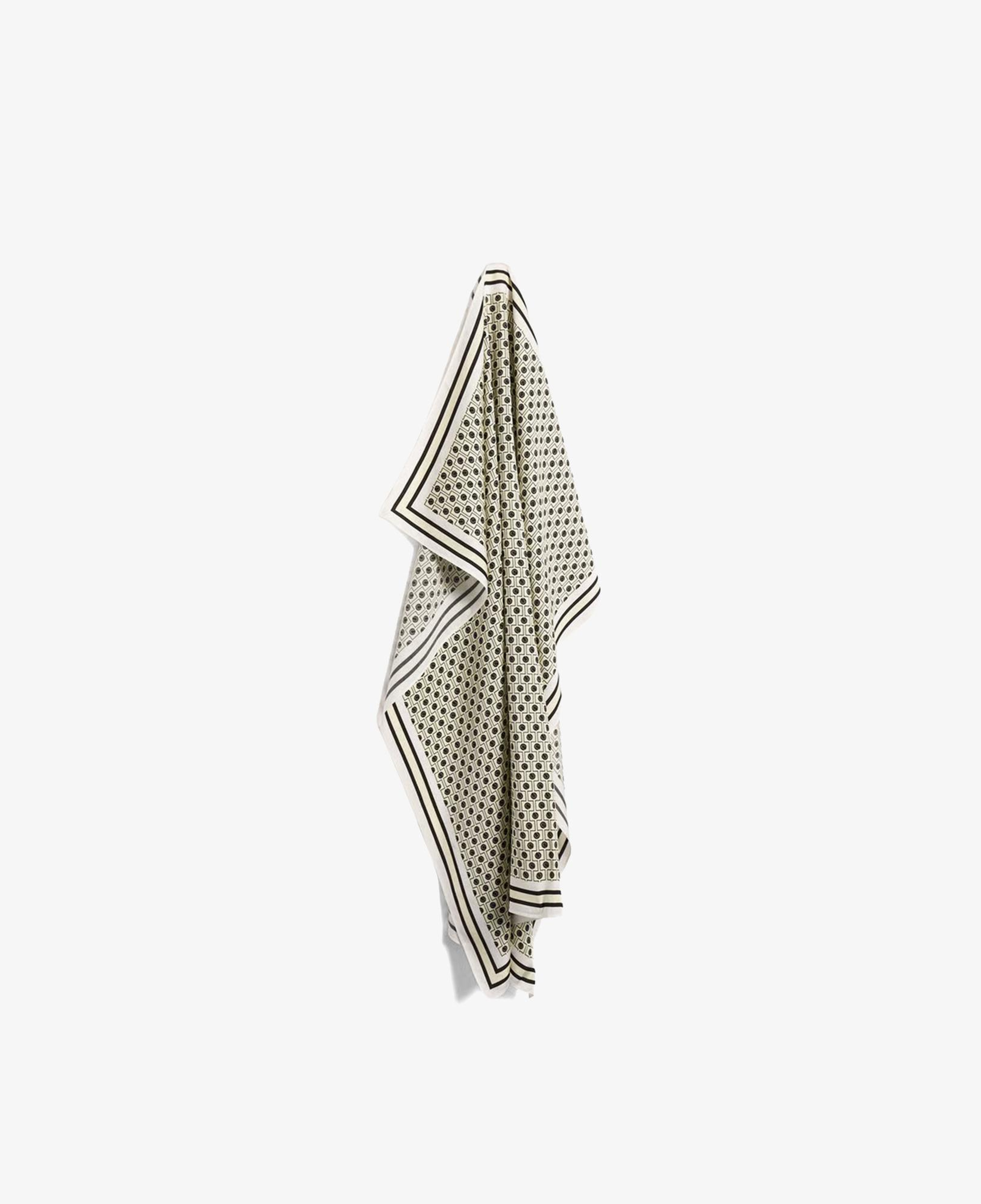 Lacoste Kadın Desenli Kahverengi Fular