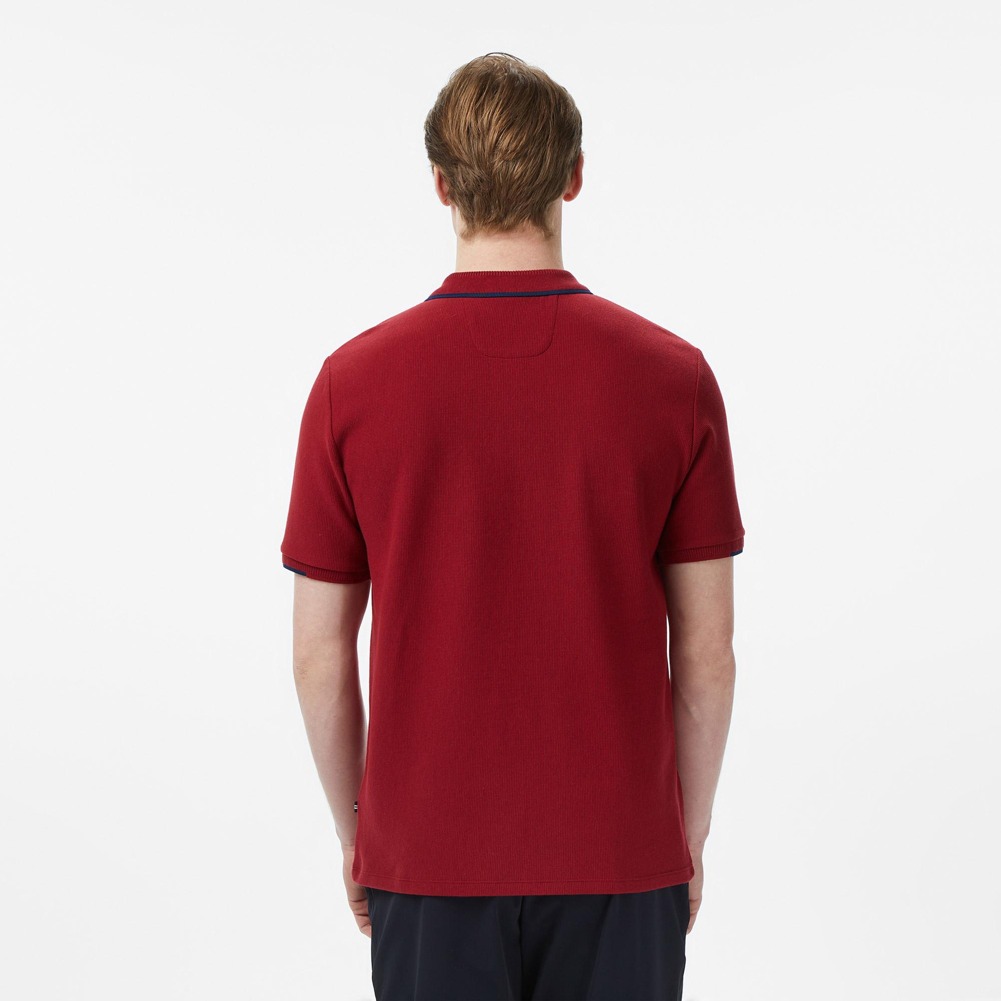 Nautica Erkek Bordo Regular Fit Polo Yaka T-Shirt