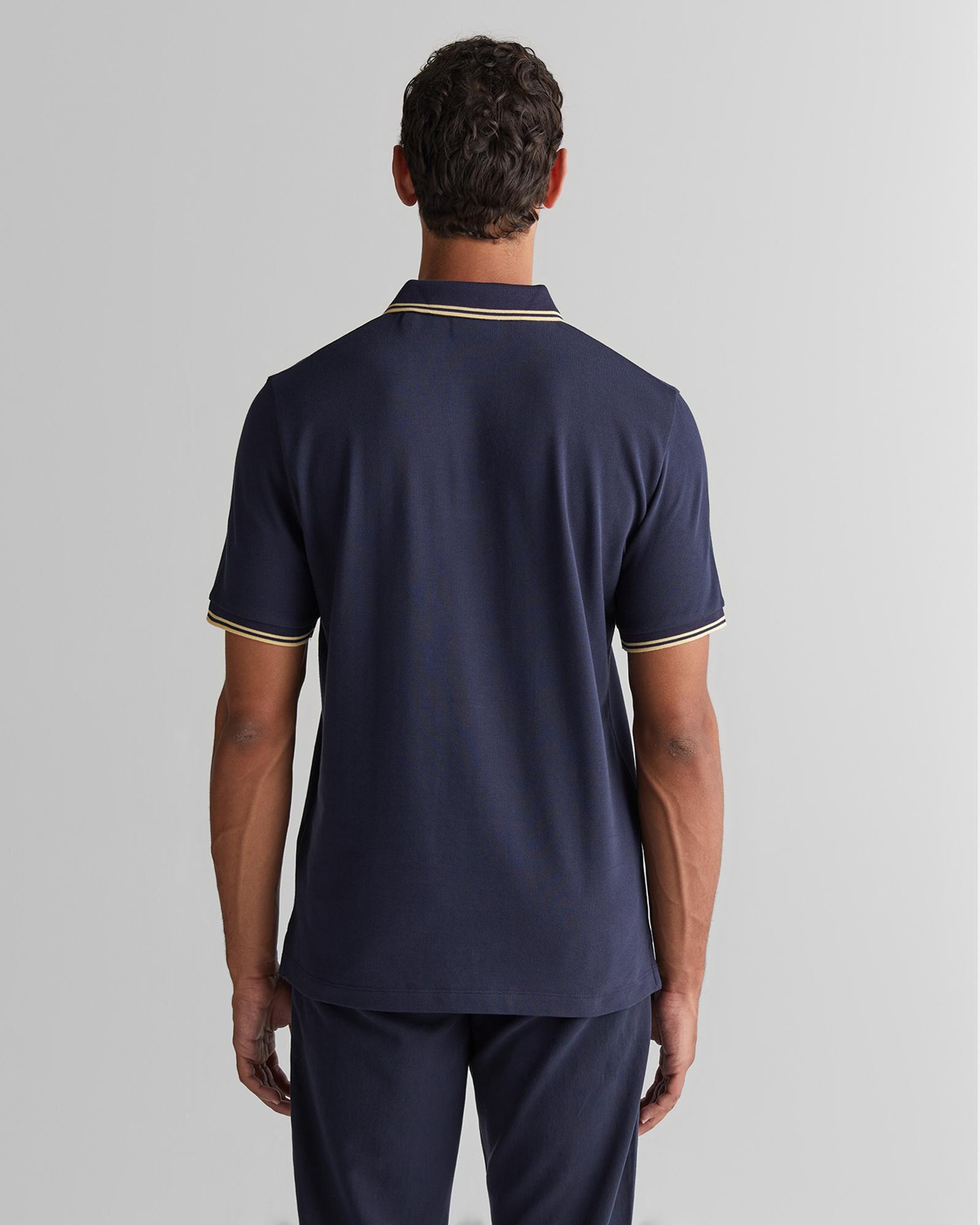 GANT Erkek Lacivert Regular Fit Polo