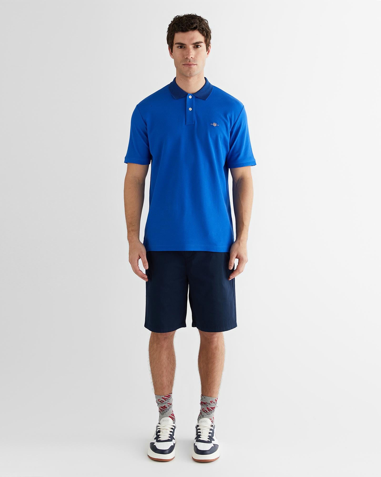 GANT Erkek Lacivert Regular Fit Polo