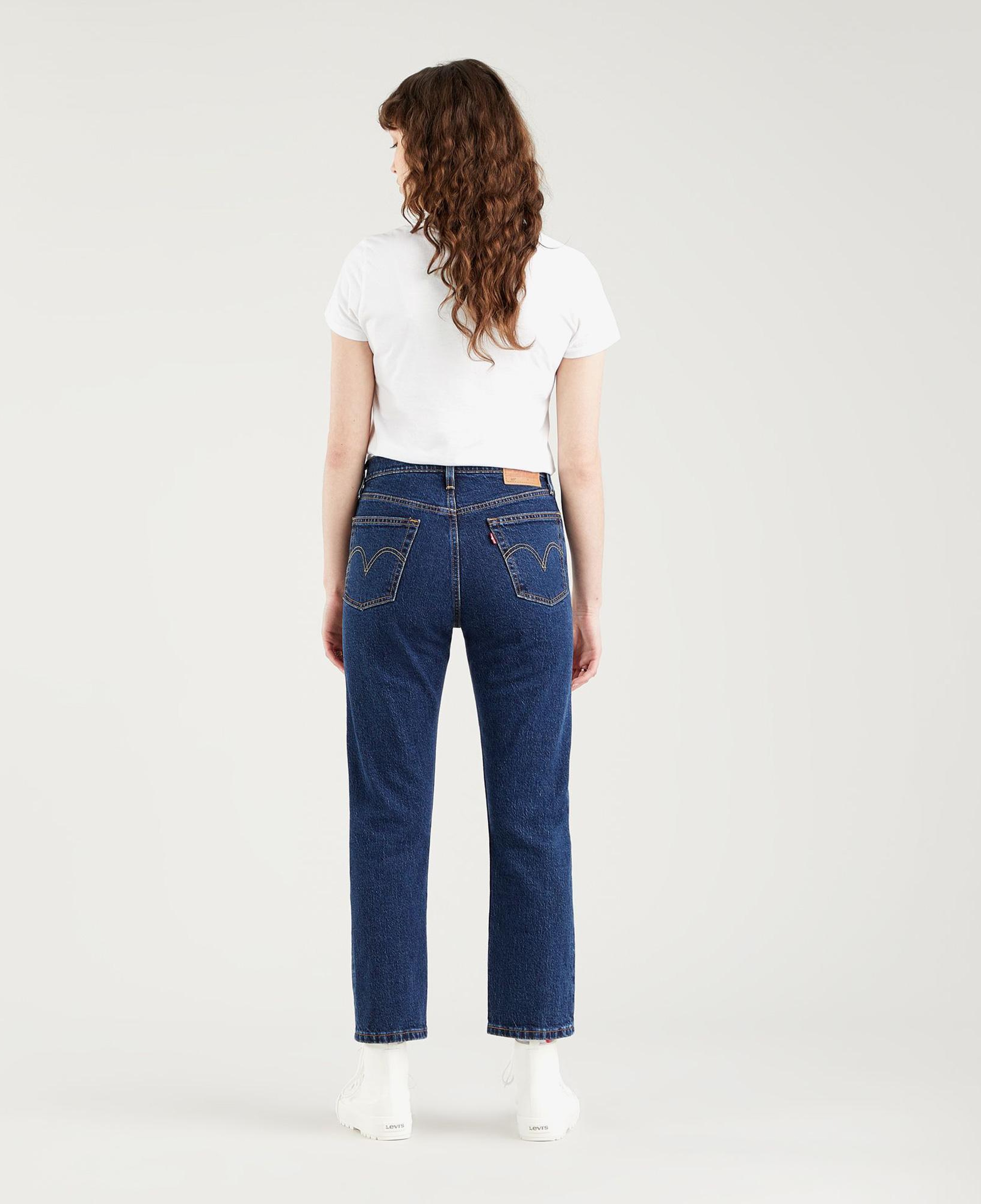 Levi's 501 Crop Salsa Stonewash Kadın Lacivert Jean