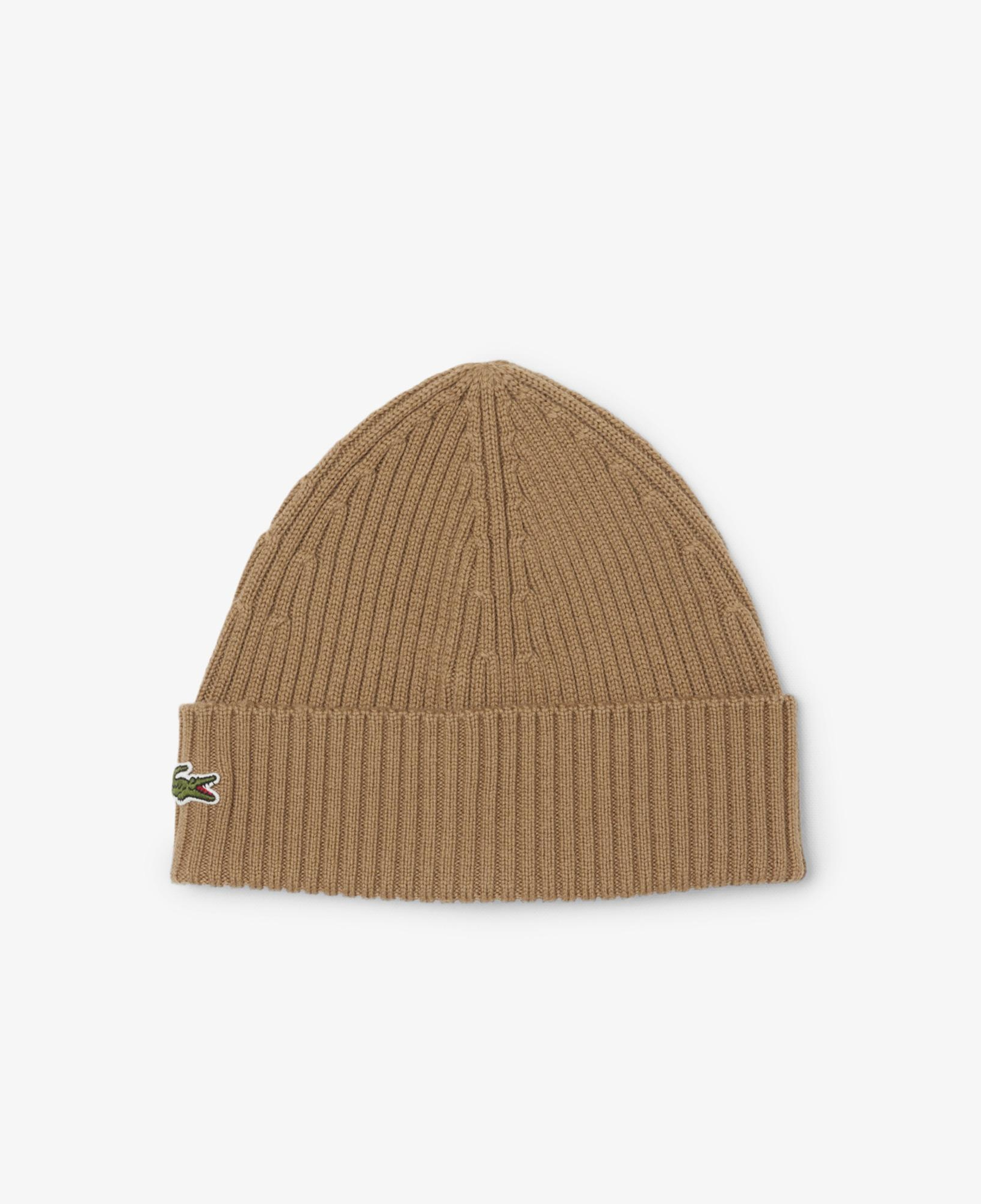 Lacoste Unisex Yün Açık Kahverengi Bere