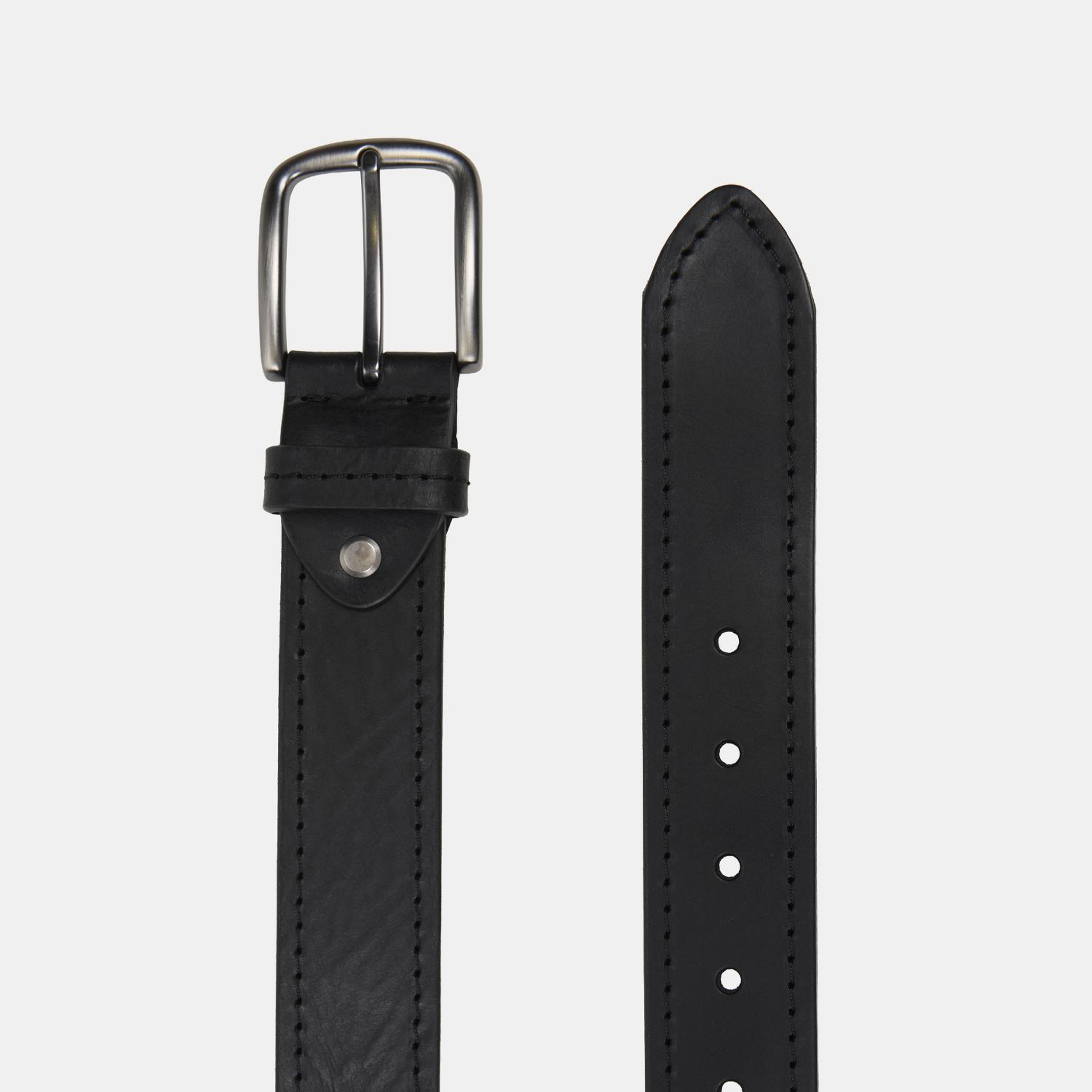 Erkek Siyah Spor Şık Deri Kemer