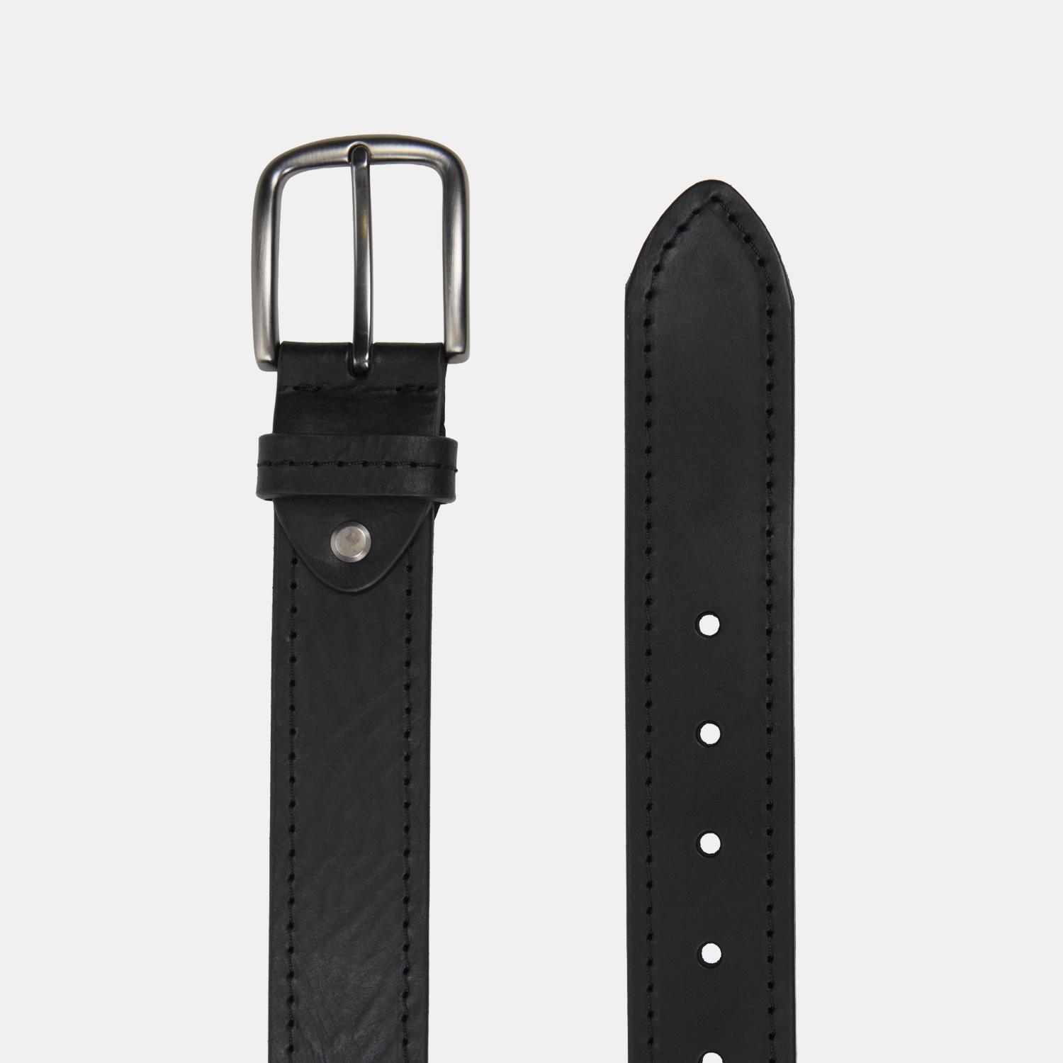 Erkek Siyah Spor Şık Deri Kemer