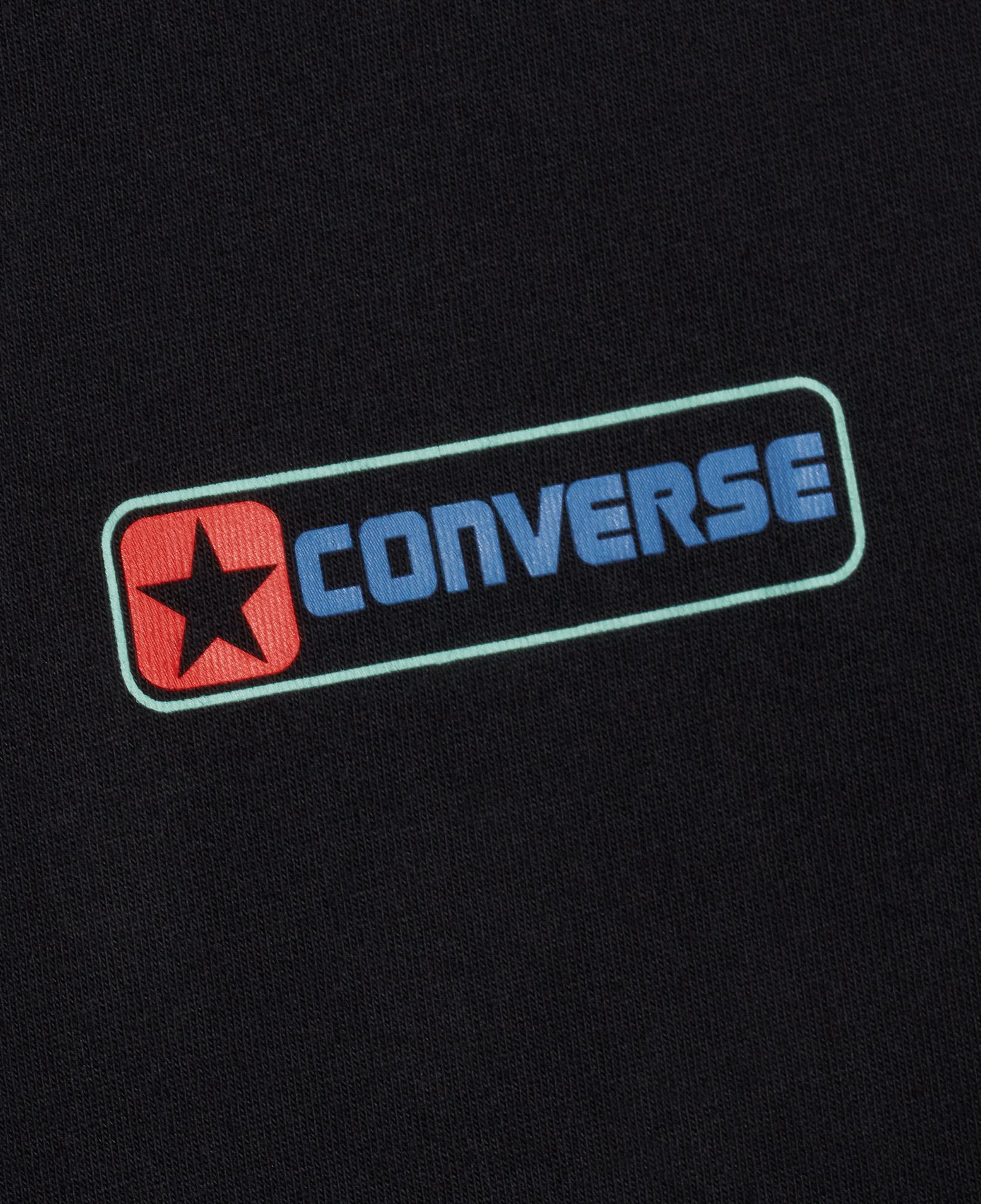 Converse Erkek Grafik Baskılı Siyah T-Shirt