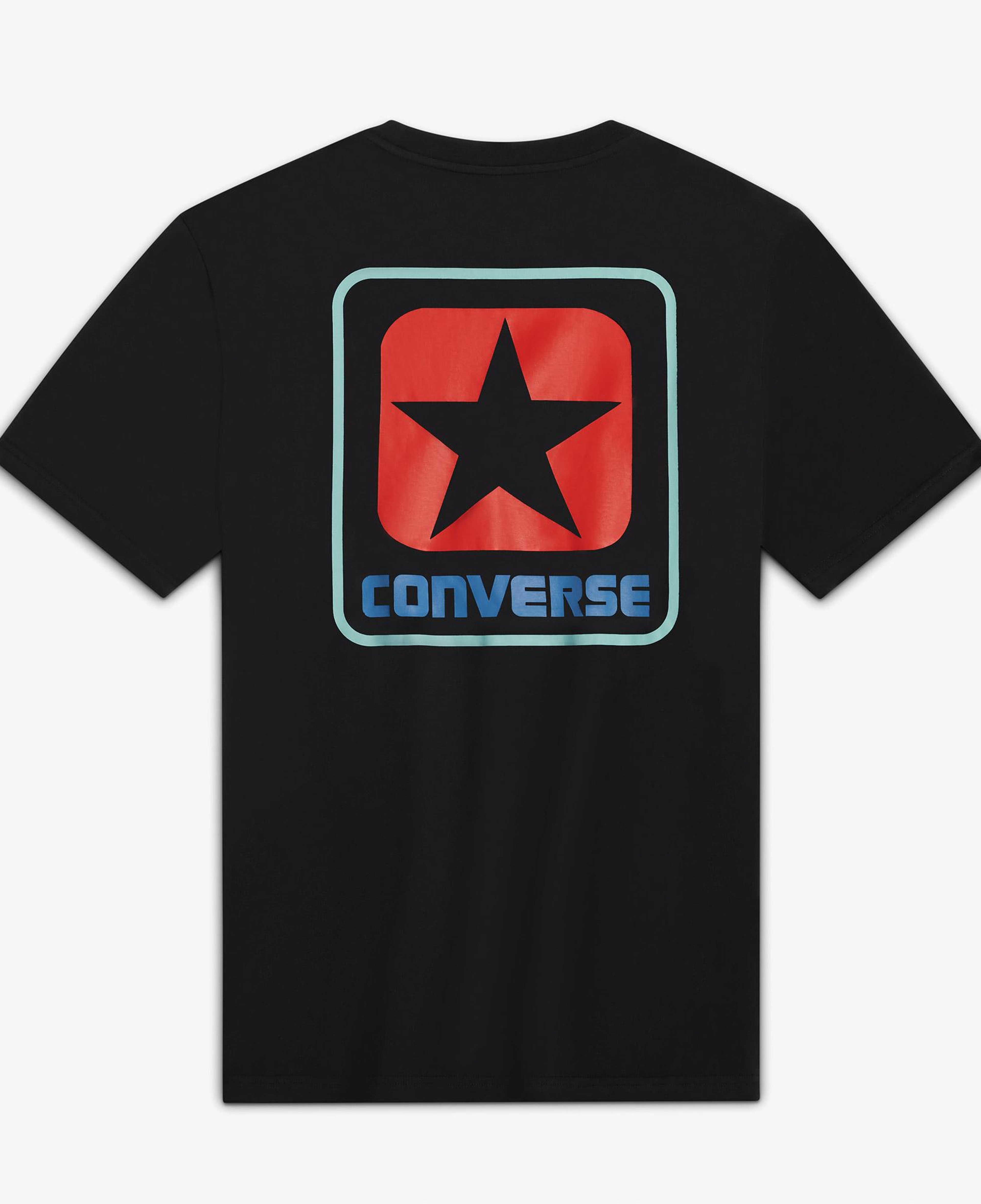 Converse Erkek Grafik Baskılı Siyah T-Shirt