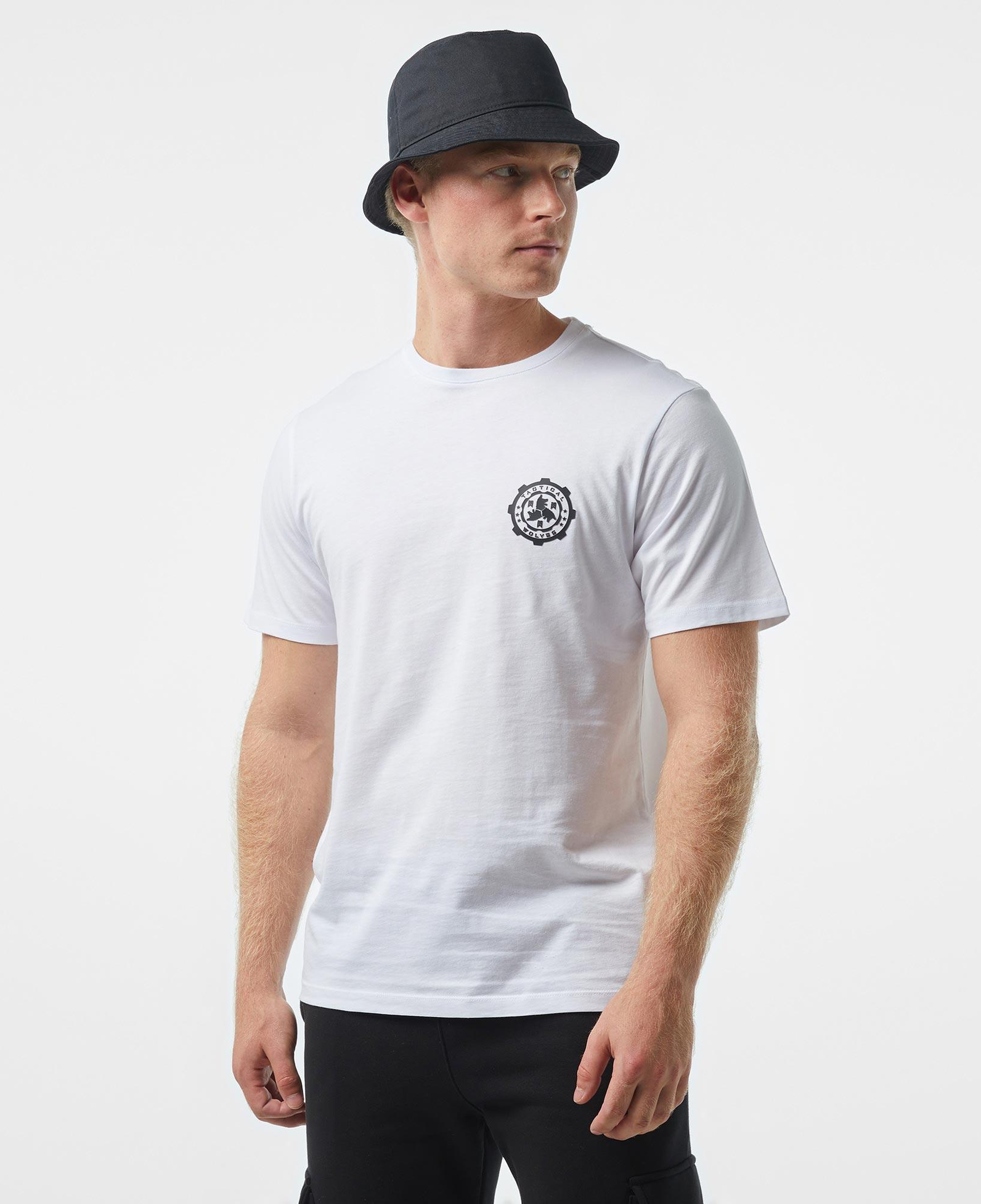Tactical Wolves Classic Erkek Beyaz T-Shirt