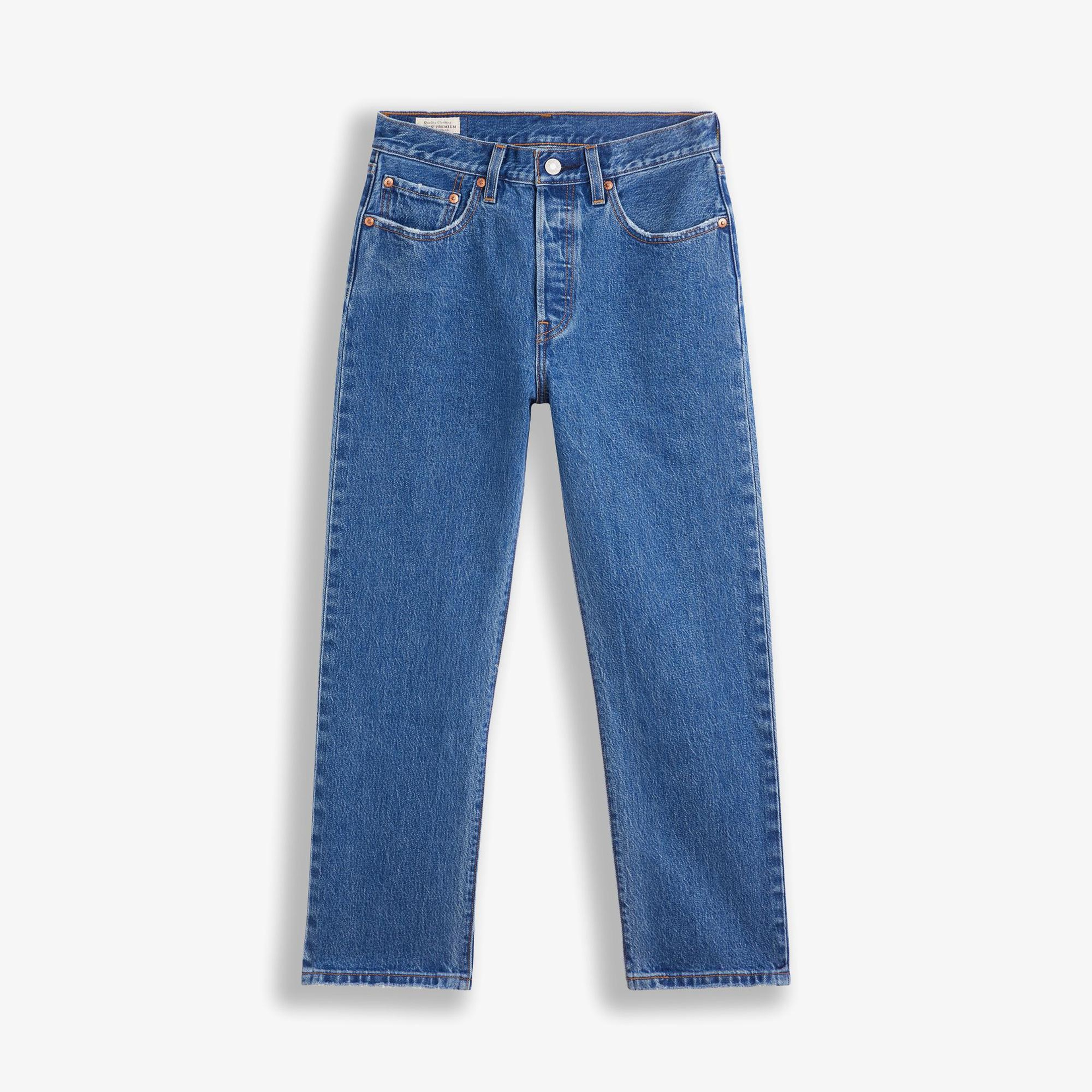 Levi's 501 Crop Jazz Pop Kadın Mavi Jean