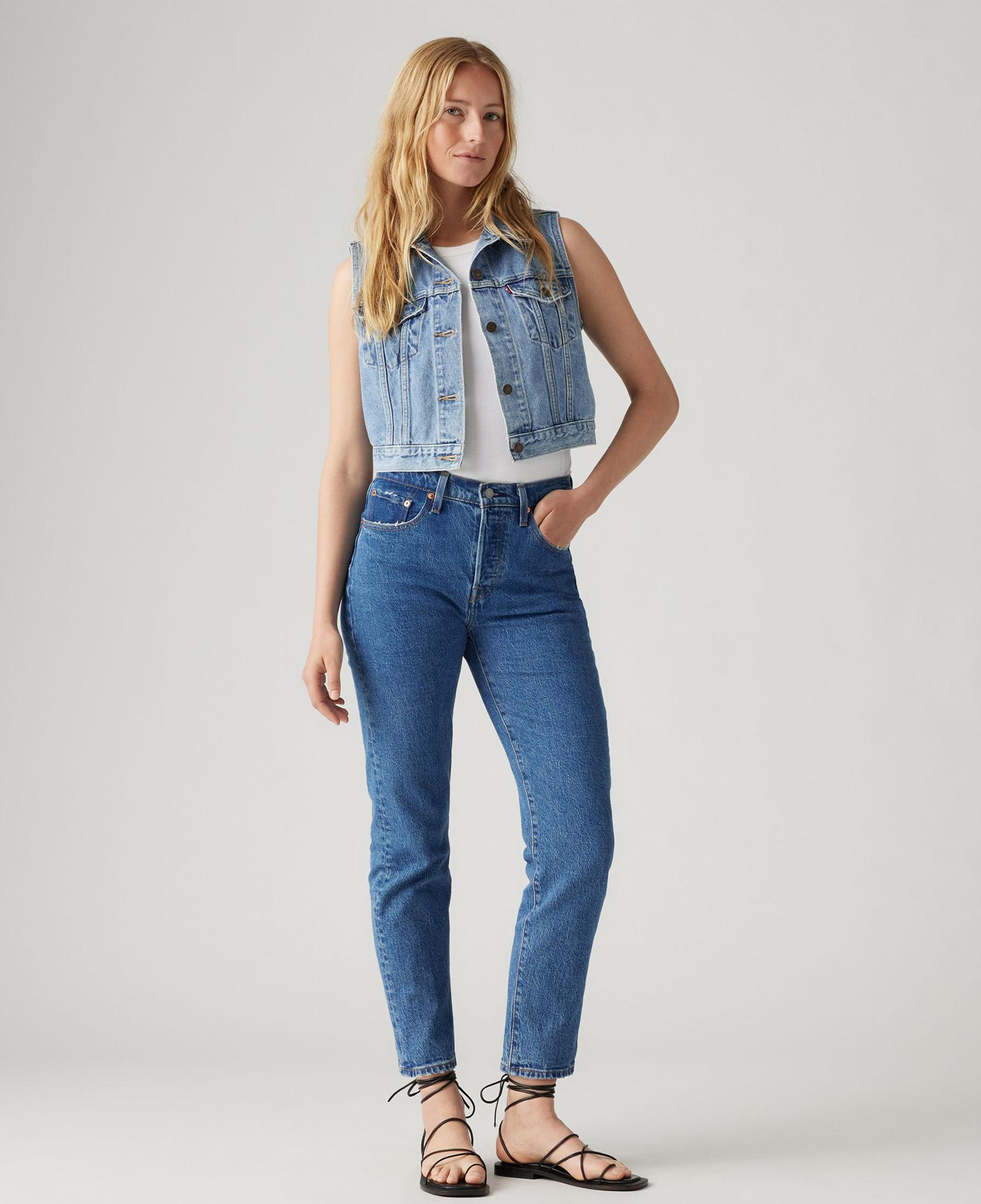 Levi's 501 Crop Jazz Pop Kadın Mavi Jean